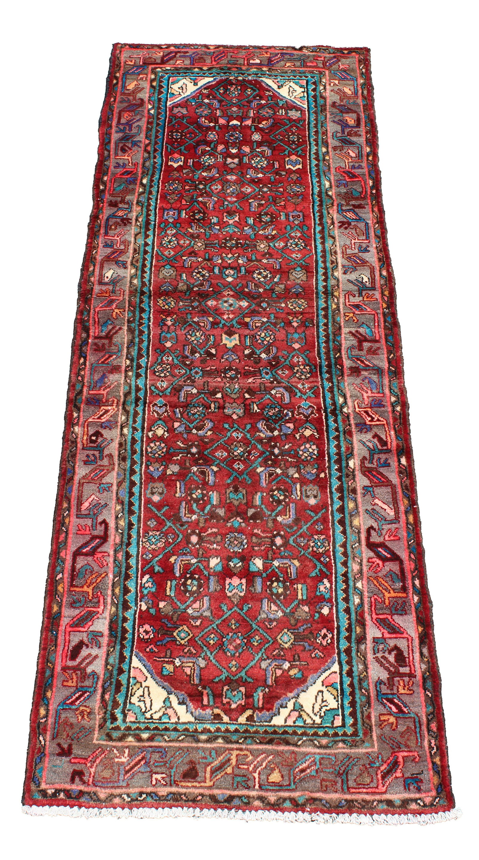 Bijar Hand-Knotted Vintage Persian Wool Rug: Bijar Hand-Knotted Vintage Persian Wool Rug. Retail Value: $4,000 - 7,000 (833) Size: 3'4" x 9'7" (40 x 115 in.)