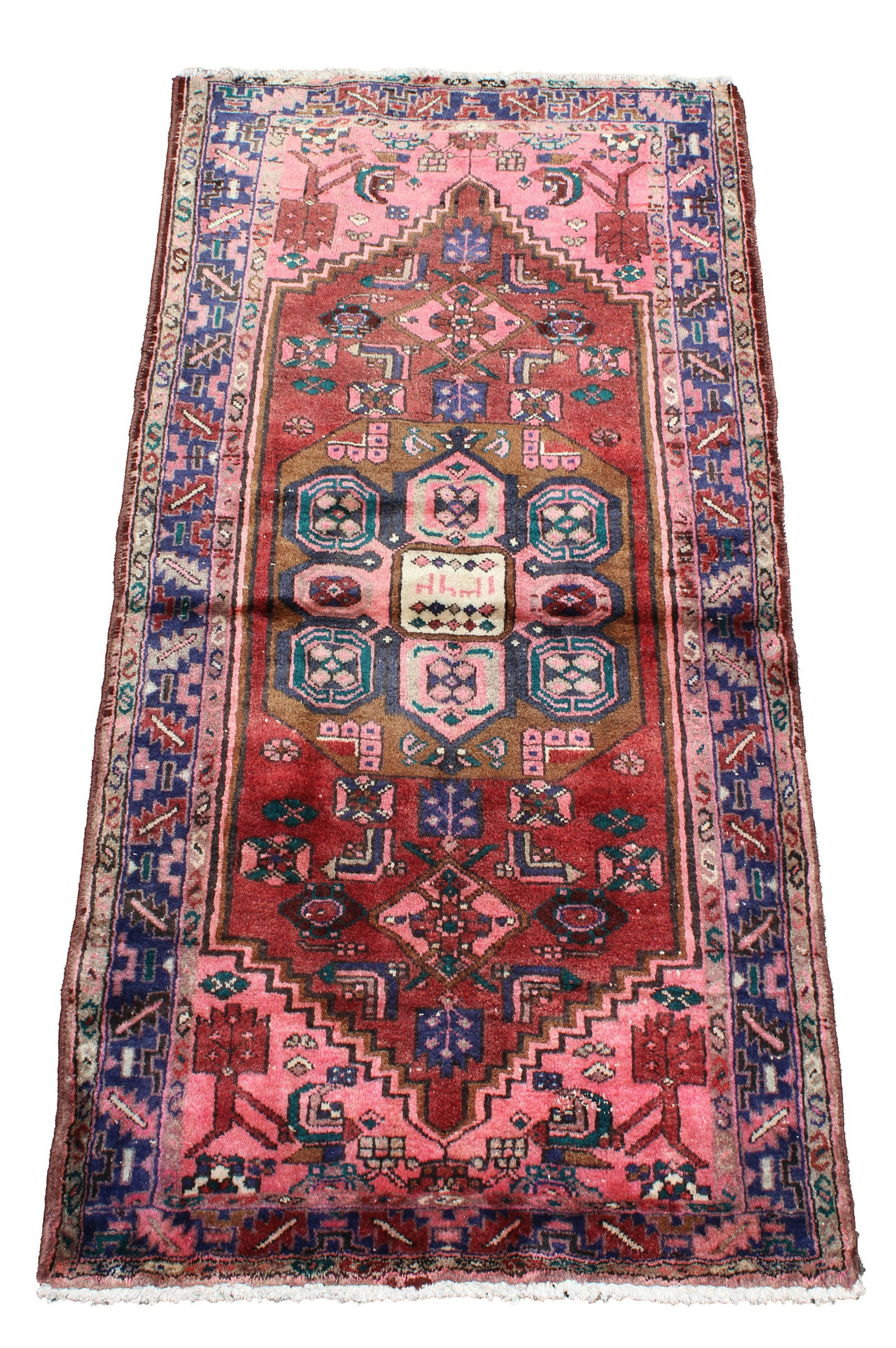 Nahavan Hand-Knotted Vintage Persian Wool Rug: Nahavan Hand-Knotted Vintage Persian Wool Rug. Retail Value: $4,000 - 7,000 (351) Size: 3'4" x 6'7" (40 x 79 in.)