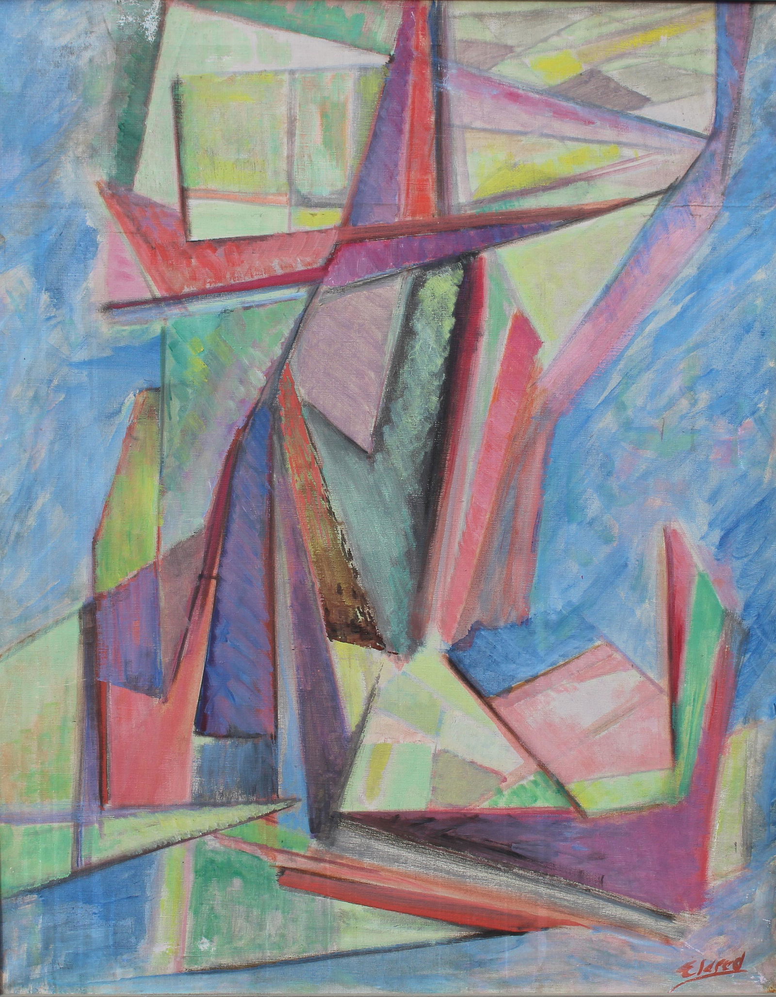 Thomas Brownell Eldred (1903 - 1993): Thomas Brownell Eldred (New York, Michigan, 1903 - 1993) Oil on Canvas. Signed lower right. Provenance: current owner purchased artwork from estate of Thomas Eldred's son Sight Size: 30.25 x 24.25 in.