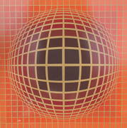 Victor Vasarely (1906 - 1997) "Domb-B-Red" (1 of 5)