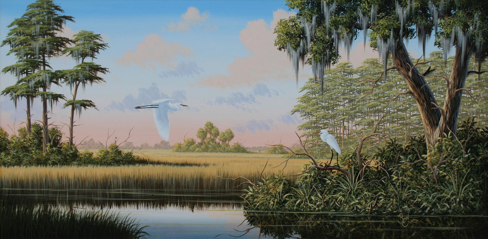 Ben W Essenburg (Florida, B. 1947) Large FL Scene (1 of 9)