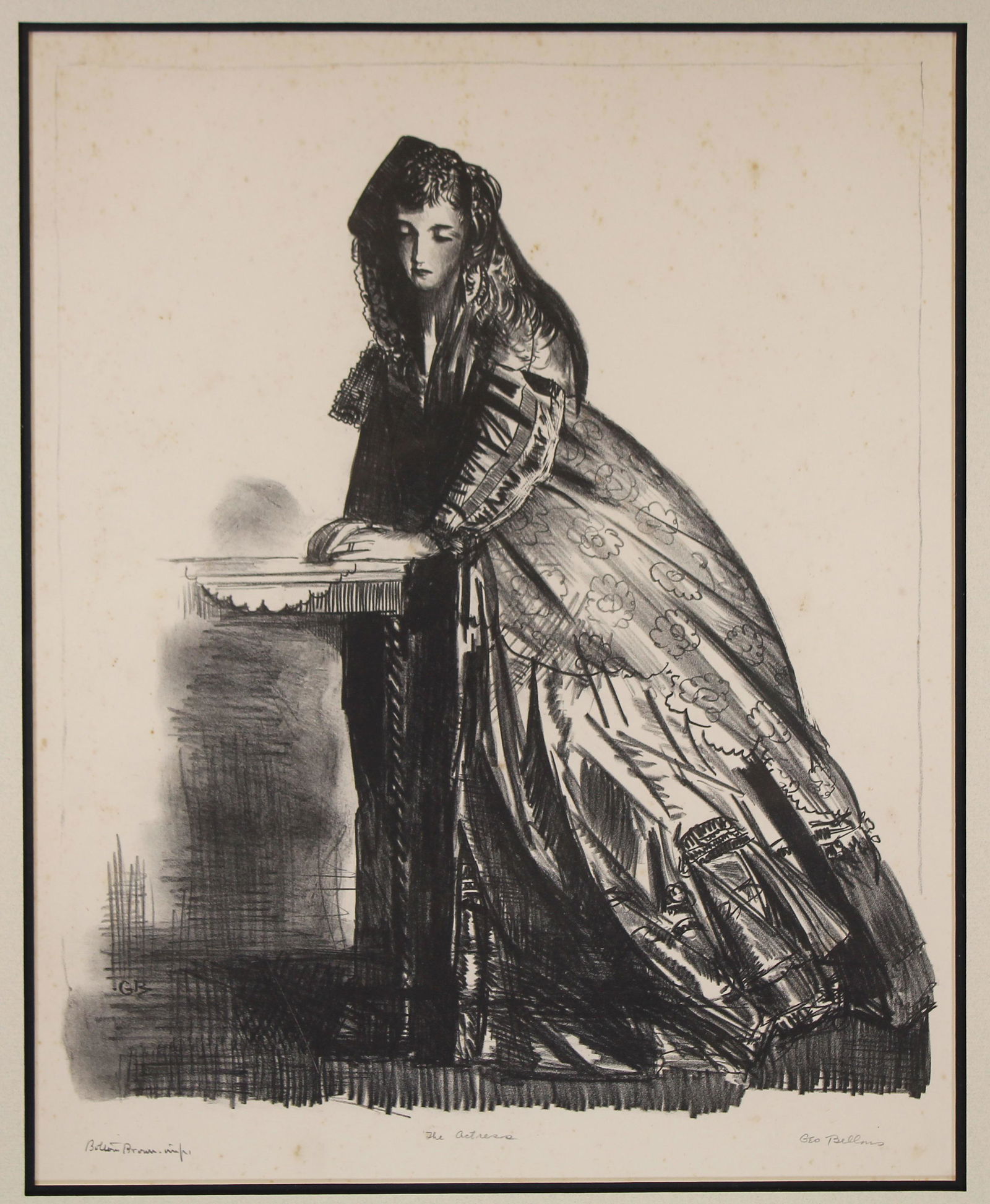 George Bellows "The Actress" Lithograph (1 of 5)