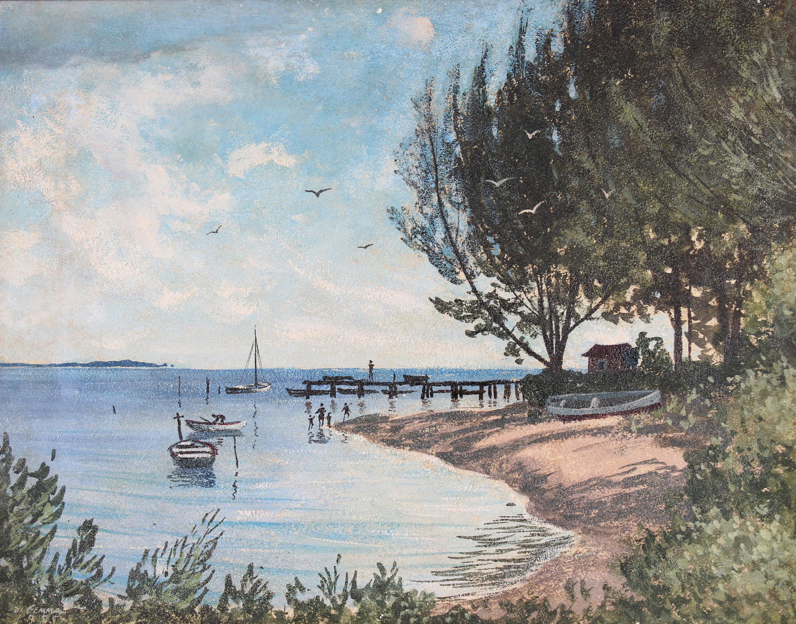 Joseph Di Gemma (1910-2005) "Tarpon Springs" FL (1 of 4)