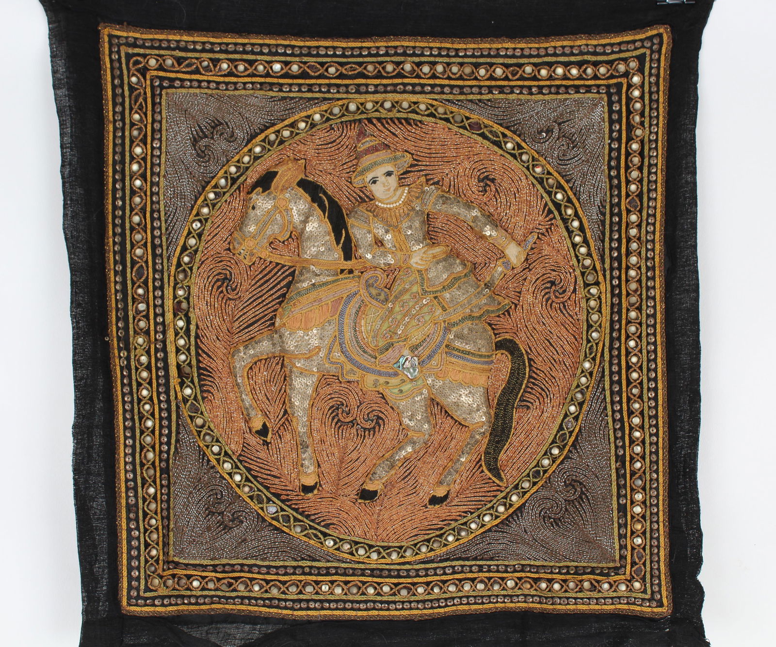 Kalaga Panel w/ Equestrian - Burma (1 of 6)