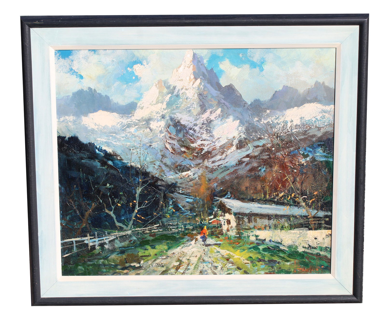 Claudio Simonetti (Italy, B. 1929): Claudio Simonetti (Italy, B. 1929) Oil on Canvas. Signed lower right. Gallery label verso. Sight Size: 18.5 x 22.5 in. Overall Framed Size: 24.25 x 28 in.