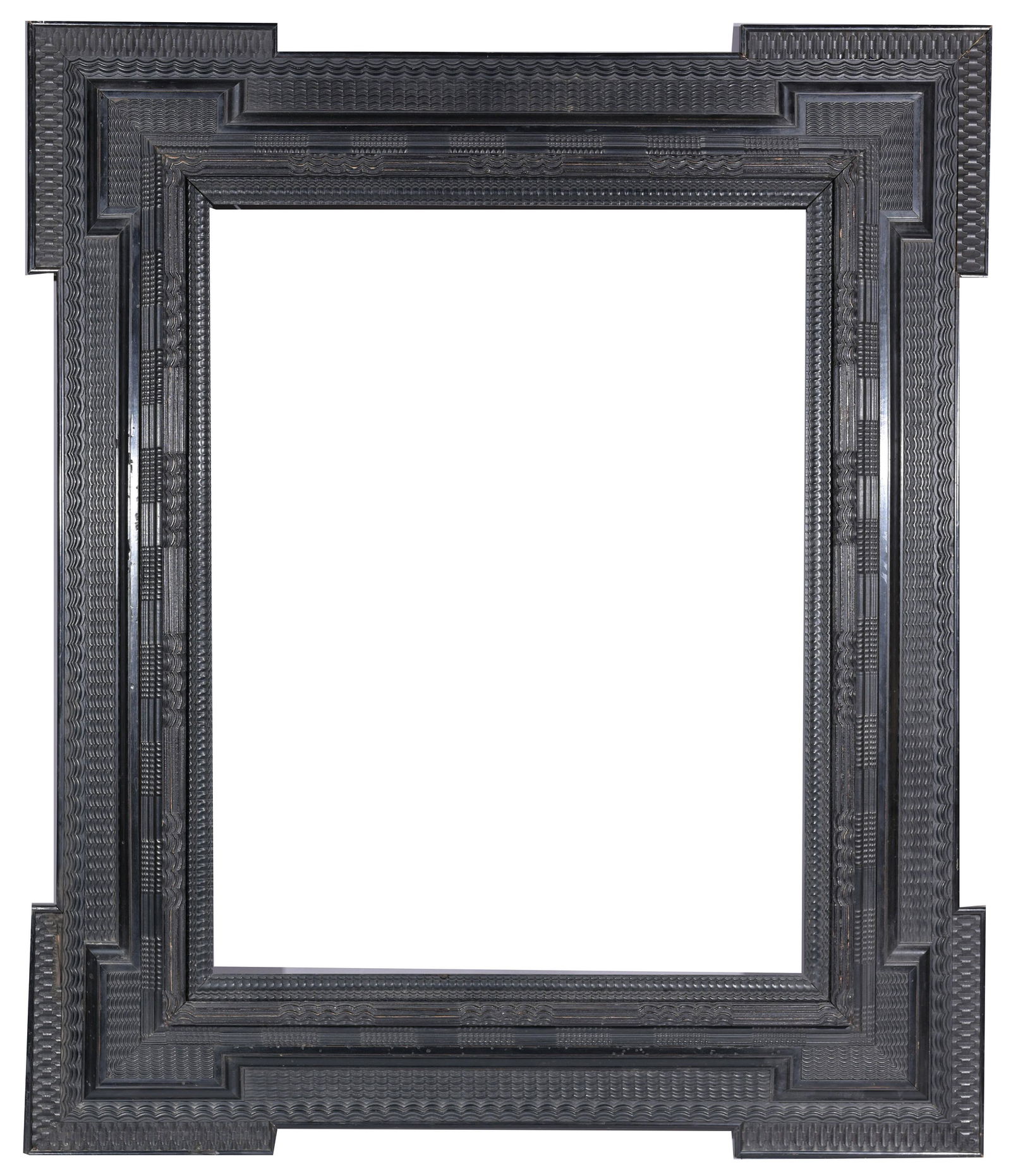 Dutch 19th C. Ebonized Frame - 28 7/8 x 22.5 (1 of 9)