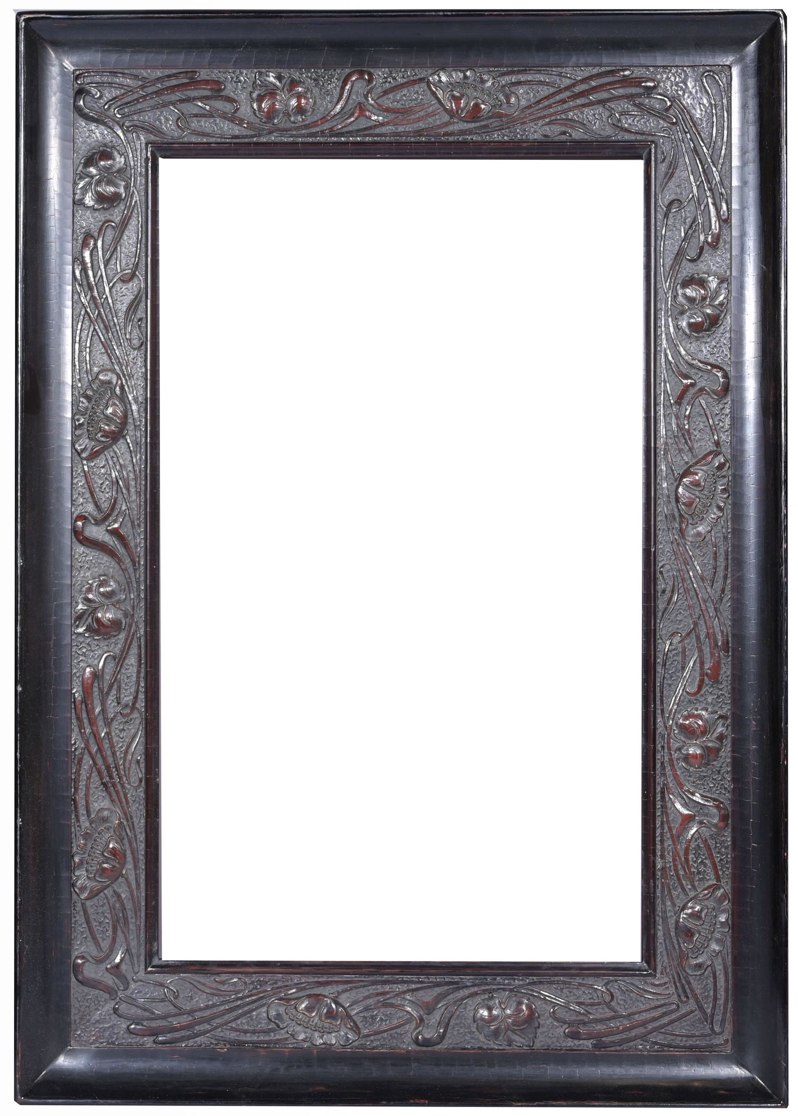 Art Nouveau circa 1900 - 23.5 x 14.5: Art Nouveau circa 1900 Rabbet Size: 23.5 x 14.5 in. Overall Framed Size: 31 x 22 in. (89-66) (57) Provenance: The historic period frame collection of Eli Wilner. The collection previously included fra