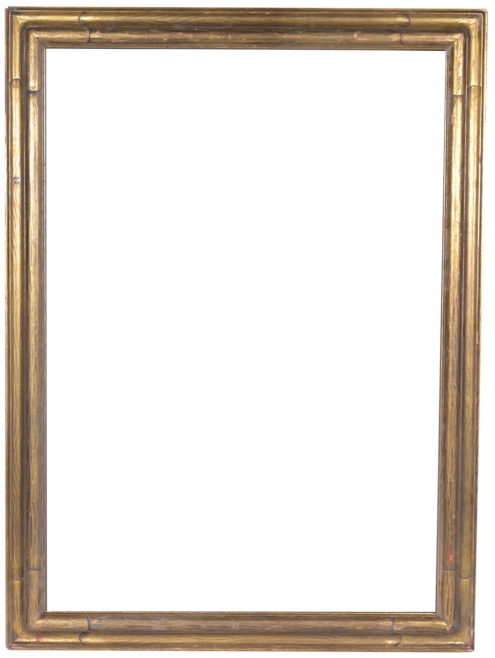 American 1910's Gilt Wood Frame - 35 3/8 x 25: American School 1910's Gilt Wood Frame. Rabbet Size: 35 3/8 x 25 in. Overall Framed Size: 40 x 29.5 in. (06-114) (39) Provenance: The historic period frame collection of Eli Wilner. The collection pre