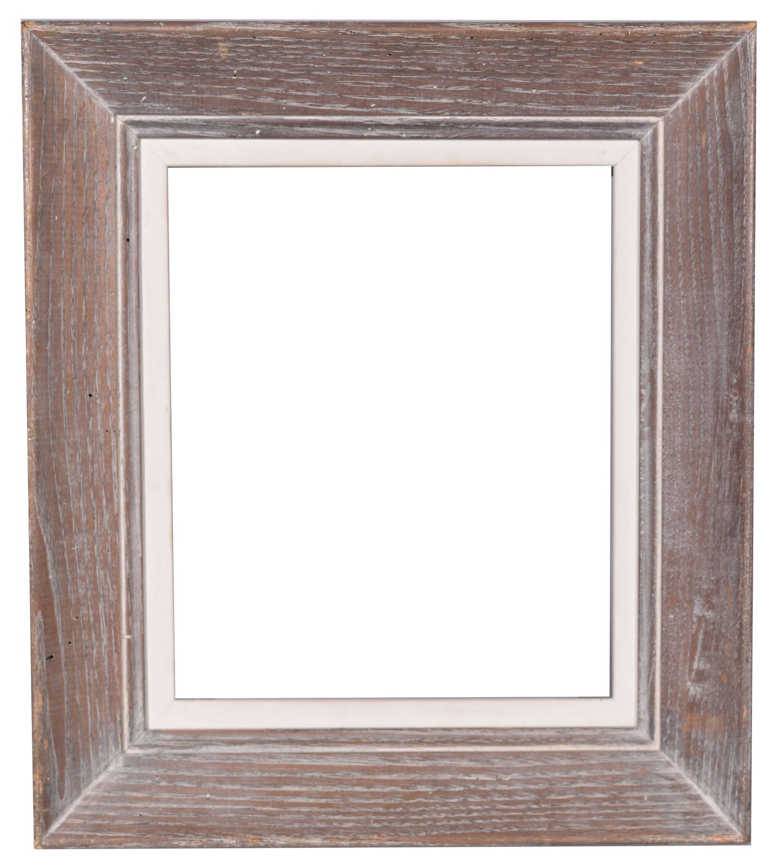 American 1952 Wood Frame - 12 1/8 x 10: American 1950's Wood Frame. Rabbet Size: 12 1/8 x 10 in. Overall Framed Size: 17 x 15 in. (97-150) Provenance: The historic period frame collection of Eli Wilner. The collection previously included fr
