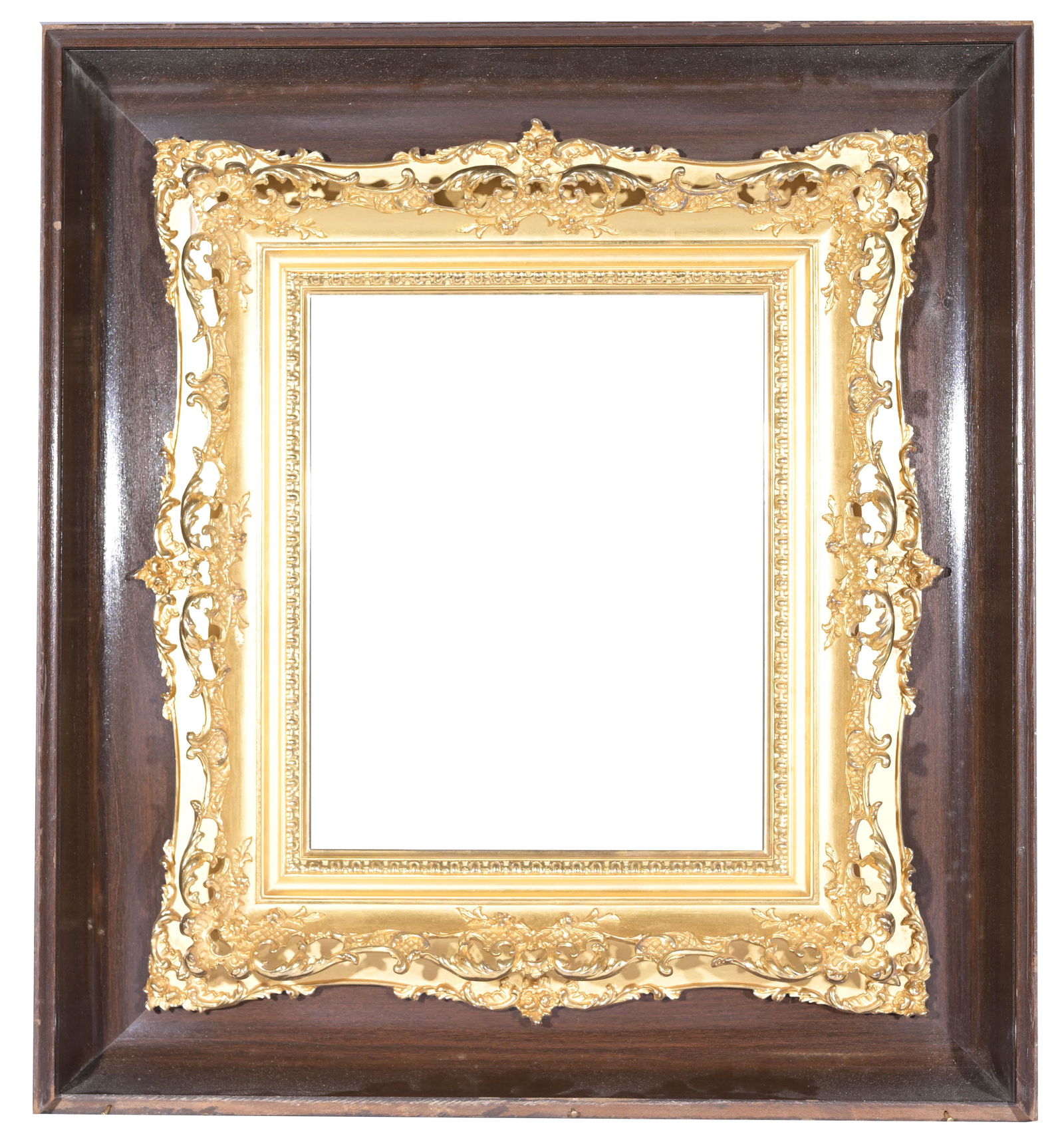 American 1890's Gilt Wood Frame - 11 3/8 x 9 3/8 (1 of 7)