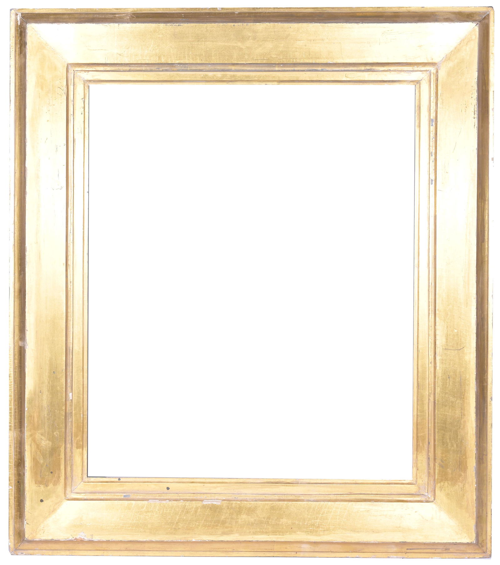 American 1830's Gilt Wood Frame - 30.25 x 25.25: American 1830'sGilt Wood Frame. Rabbet Size: 30.25 x 25.25 in. Overall Framed Size: 41 x 36 in. (88-142) (52) Provenance: The historic period frame collection of Eli Wilner. The collection previously
