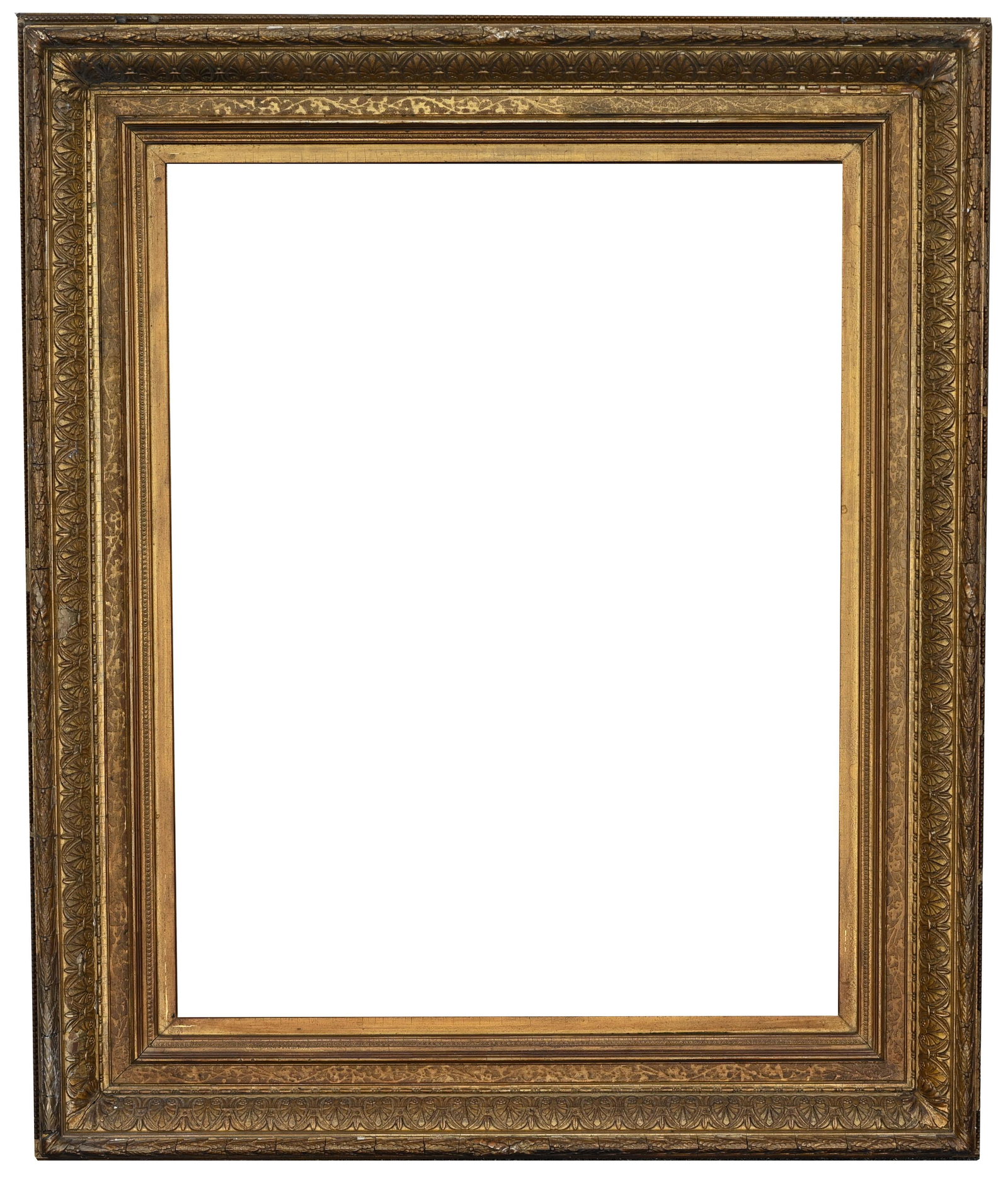 American c.1870's Gilt Frame - 29.75 x 23.25: American c.1870's Gilt Frame Rabbet Size: 29.75 x 23.25 in. Approx Sight Size: 29 x 22.5 in. Overall Framed Size: 39 x 33 in. (08-71) (39A) Provenance: The historic period frame collection of Eli Wiln