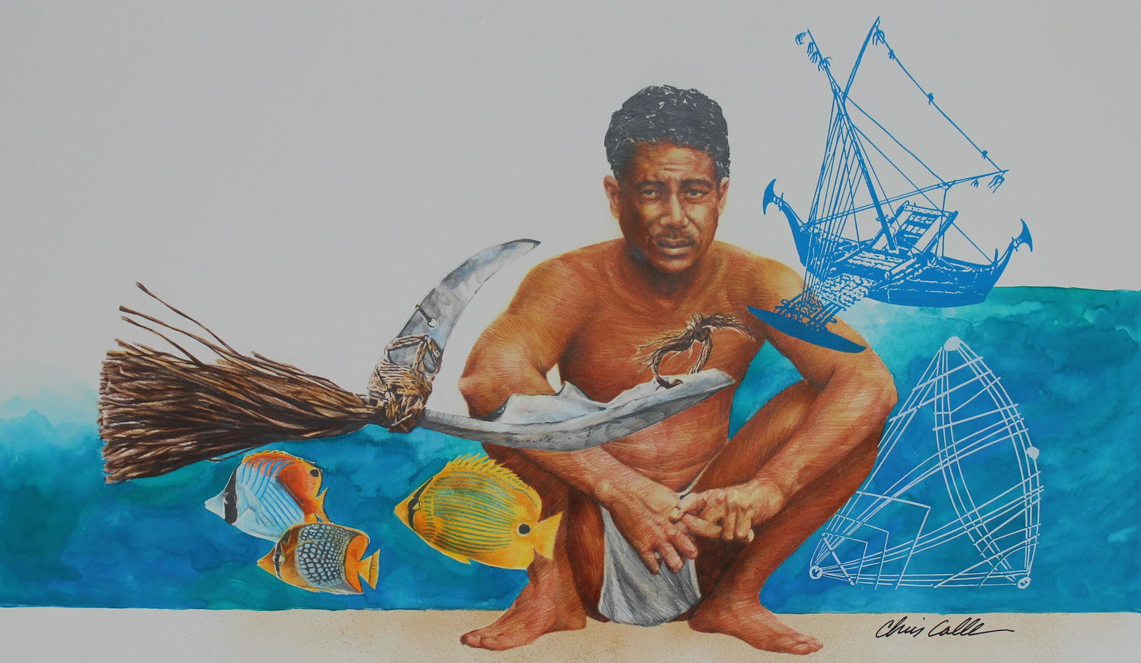 Chris Calle (B. 1961) "Marshall Islands" (1 of 5)