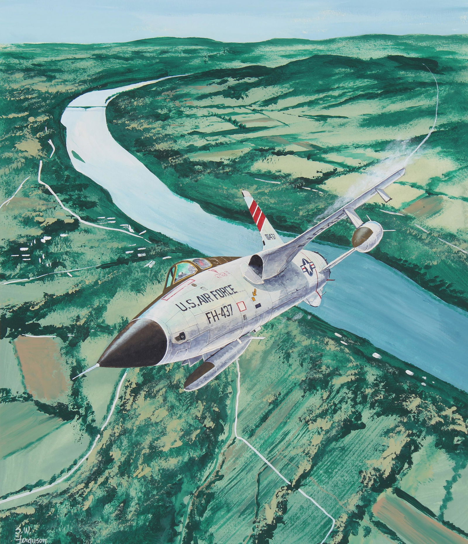 Steve Ferguson (B. 1946) "F-105 Thunderchief" (1 of 5)