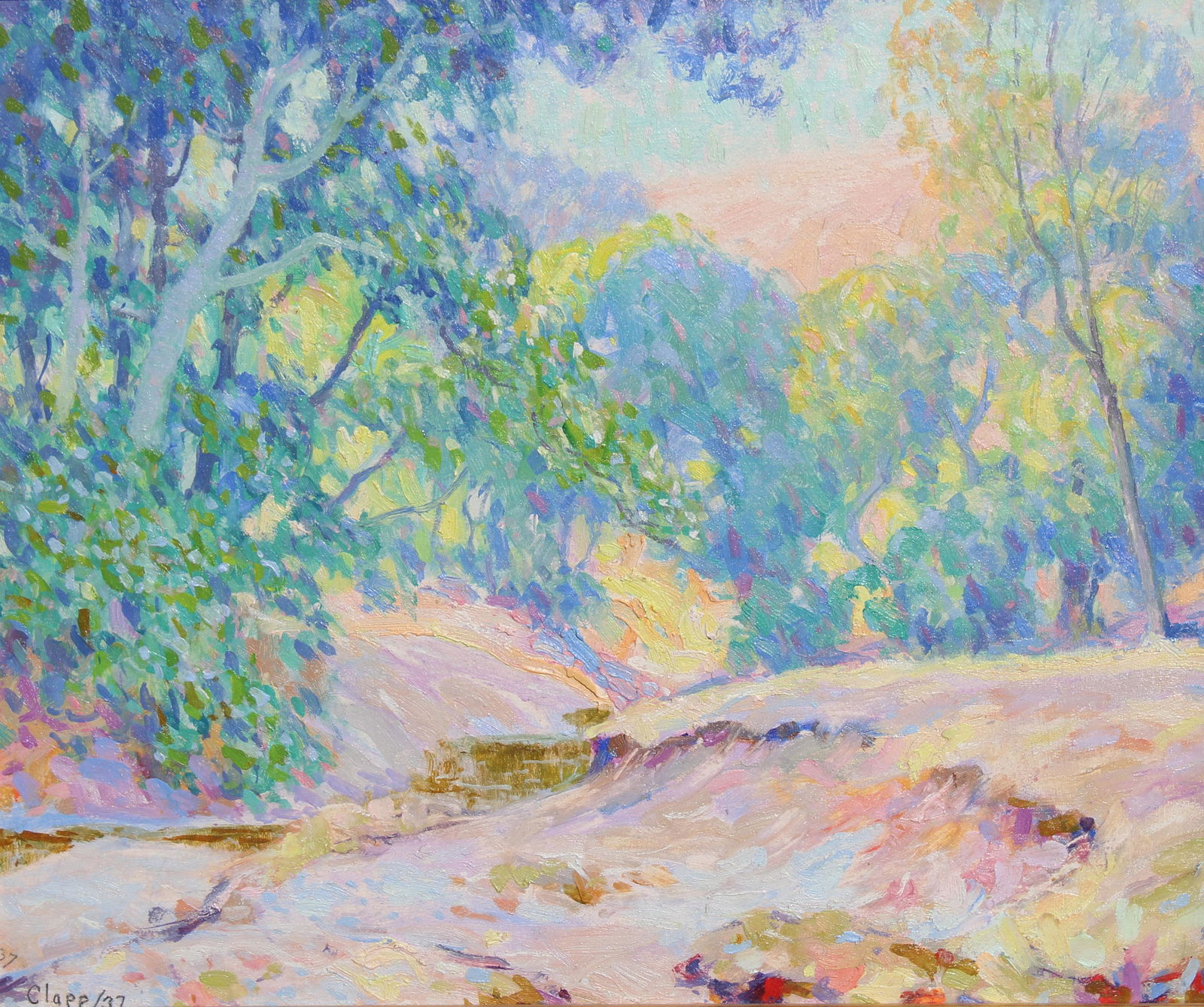 William Clapp (1879 - 1954) Overhanging Streambank (1 of 9)