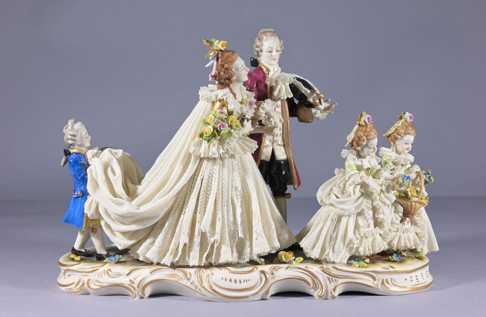 Large Dresden Porcelain Figural Grouping (1 of 10)