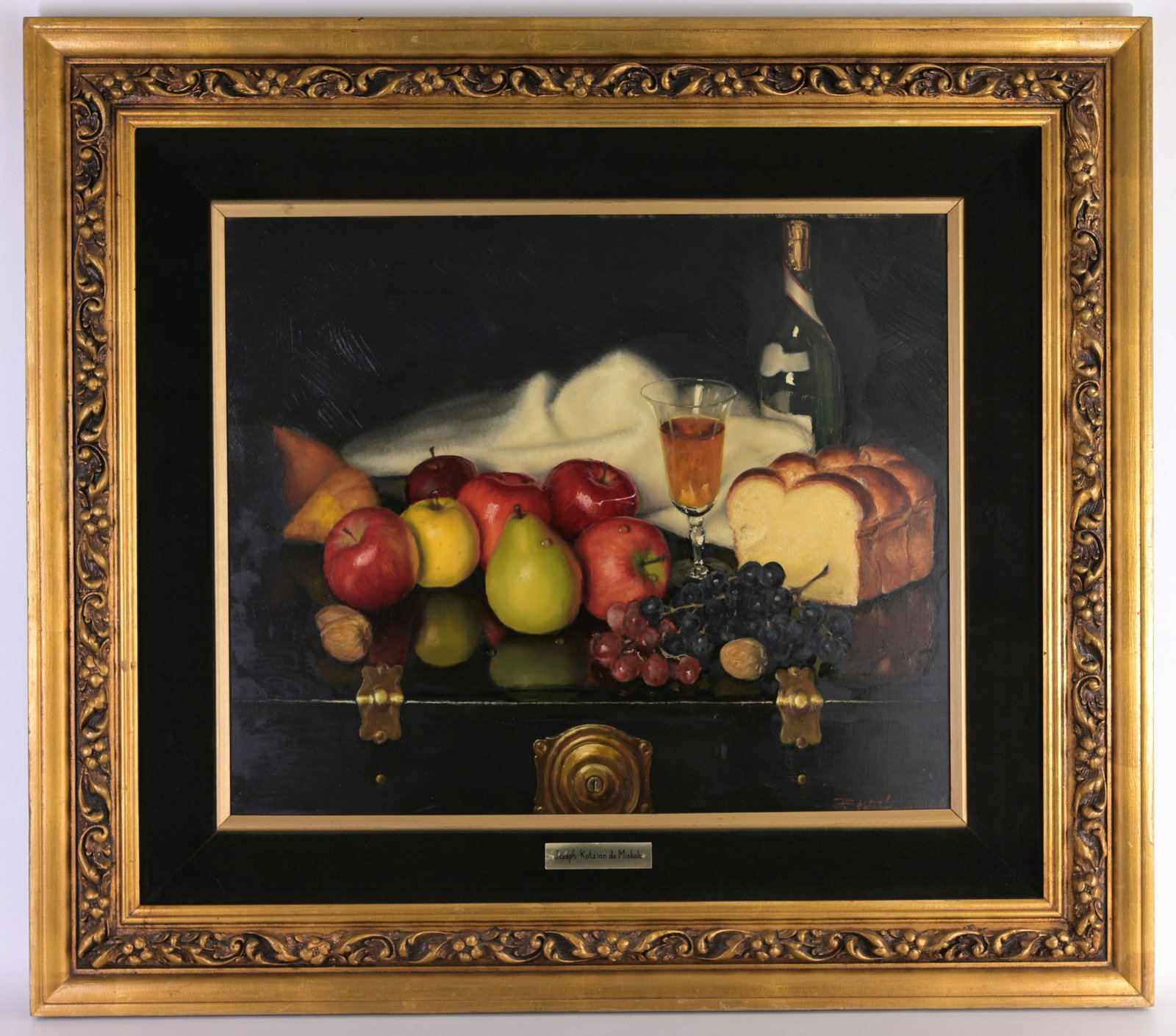 Joseph Kotzian De Miskolc (1917 - 1991): Joseph Kotzian De Miskolc (Hungarian/American, 1917 - 1991) Oil on Board. Sight Size: 20 x 24 in. Overall Framed Size: 32 x 36 in.