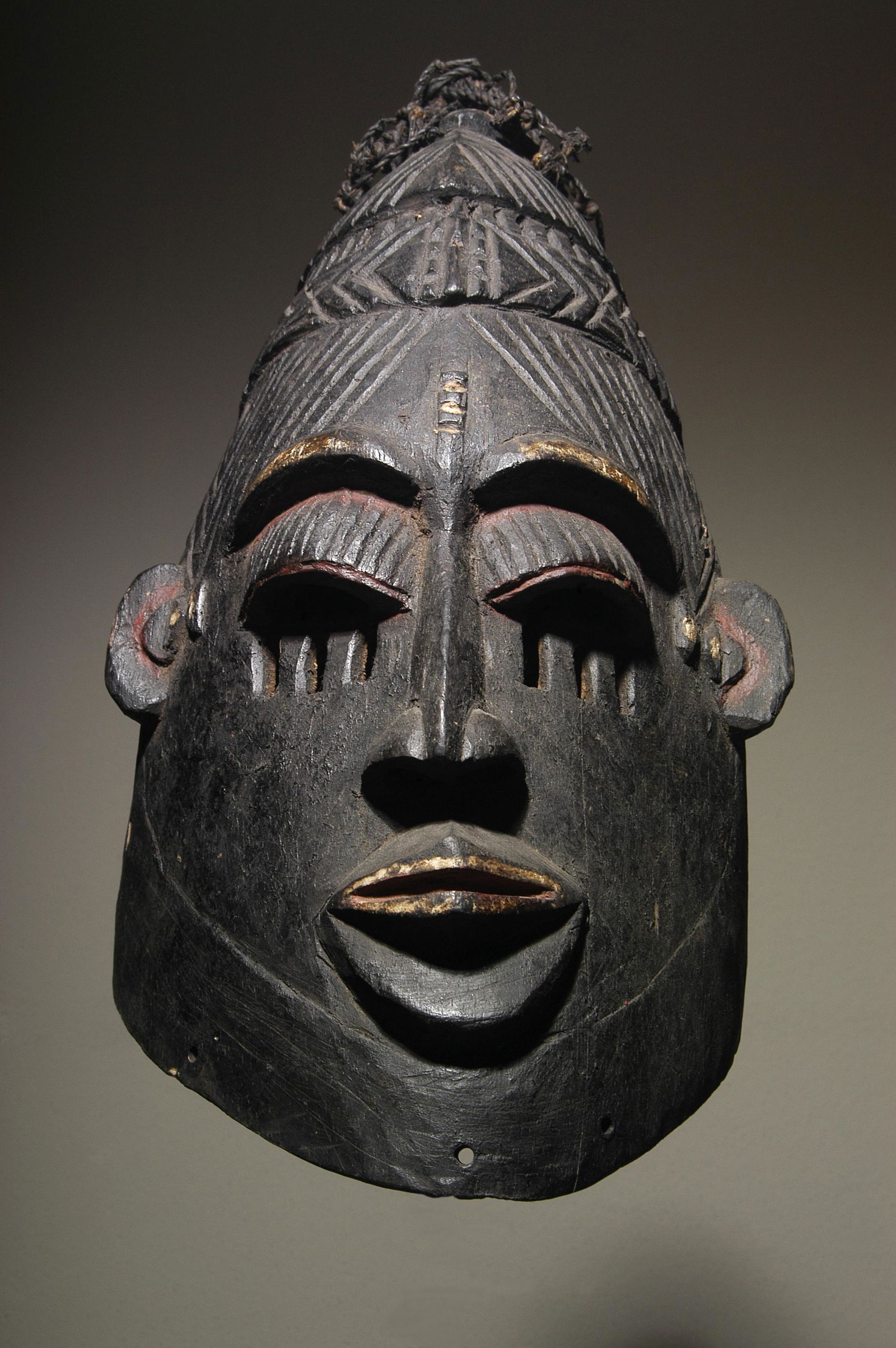Early 20th C. Igbo Ojukwu Helmet Mask (1 of 6)