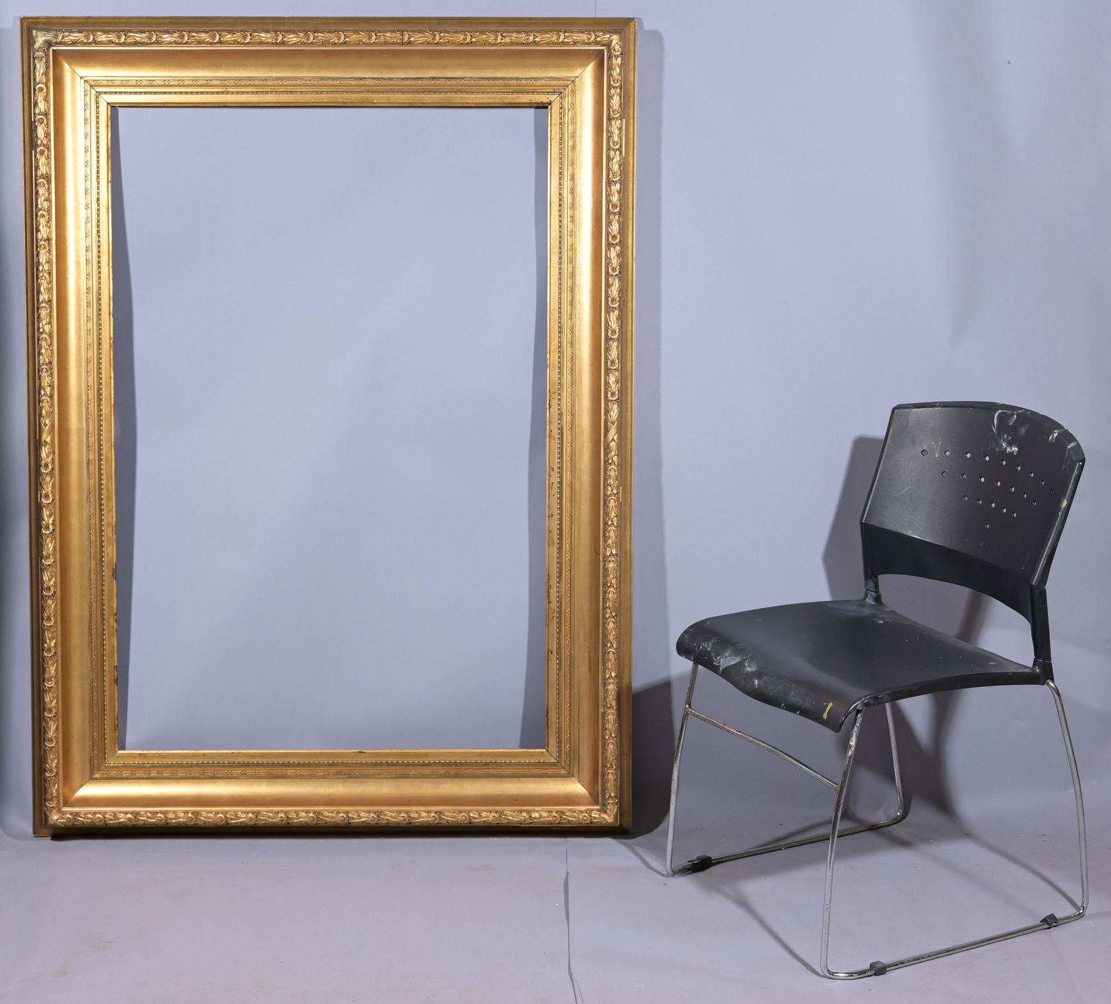 Danish c. 1870 Large Gilt Frame - (1 of 9)