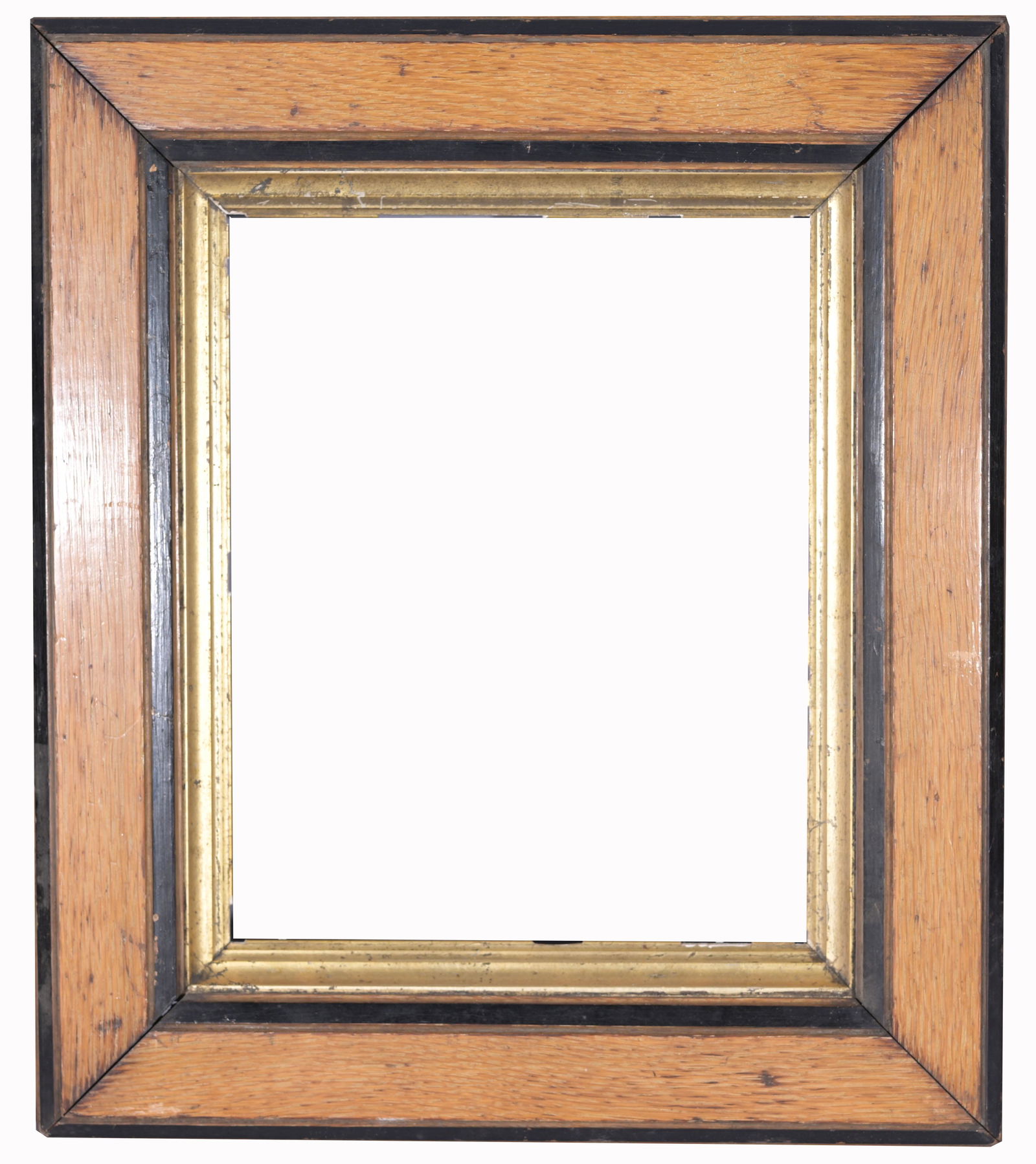 American 1890's - 10 1/8 x 8 1/8: American 1890's Rabbet Size: 10 1/8 x 8 1/8 in. Overall Framed Size: 15 x 13 in. (AAF 89-28) (97) Provenance: The historic period frame collection of Eli Wilner. The collection previously included fra