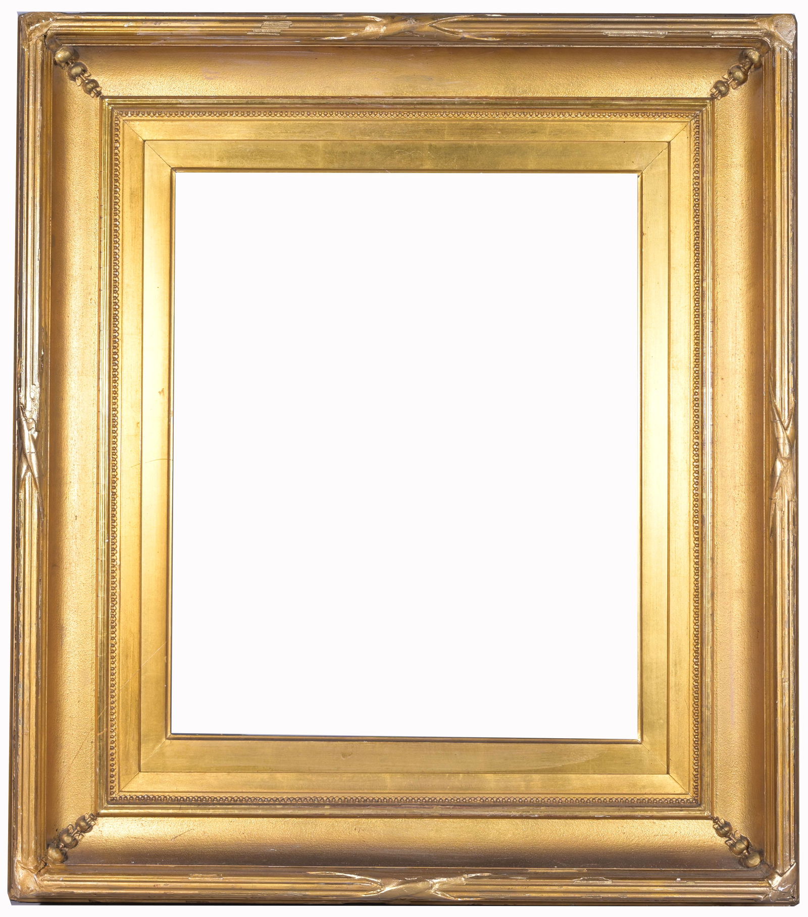 American 1860's Frame - 17.5 x 14.5: American 1860's Rabbet Size: 17.5 x 14.5 in. Overall Framed Size: 27 x 24 in. (08-182) (110) Provenance: The historic period frame collection of Eli Wilner. The collection previously included frames a