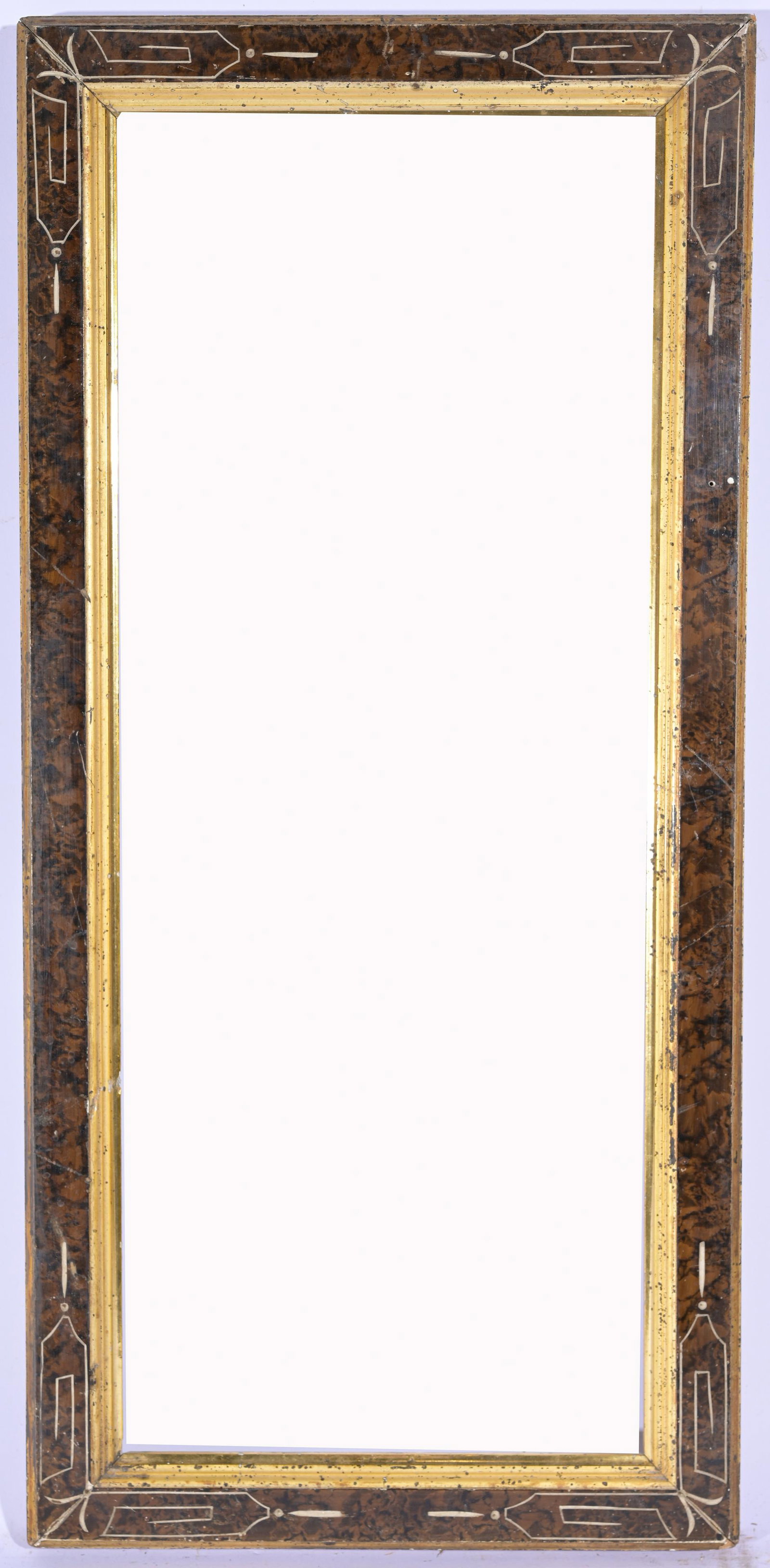 Eastlake 1880's Frame - 21 x 8.75: Eastlake 1880's Frame. Rabbet Size: 21 x 8.75 in. Overall Framed Size: 23.5 x 11 in. (16-42) (22) - We recommend looking into shipping quotes prior to bidding on these frames, a list of local shippers