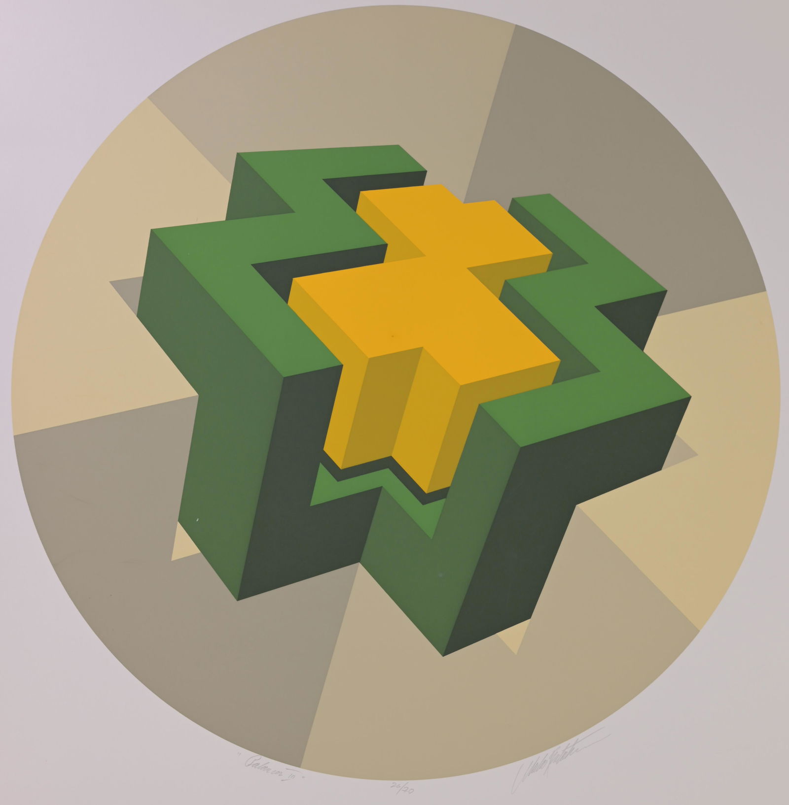 Marko Spalatin (American, B. 1945) "Palaucor III": Marko Spalatin (American, B. 1945) "Palaucor III" Silkscreen Pencil signed, titled and numbered (26/70) lower margin. Sheet Size: 31 x 25.75 in. Unframed.