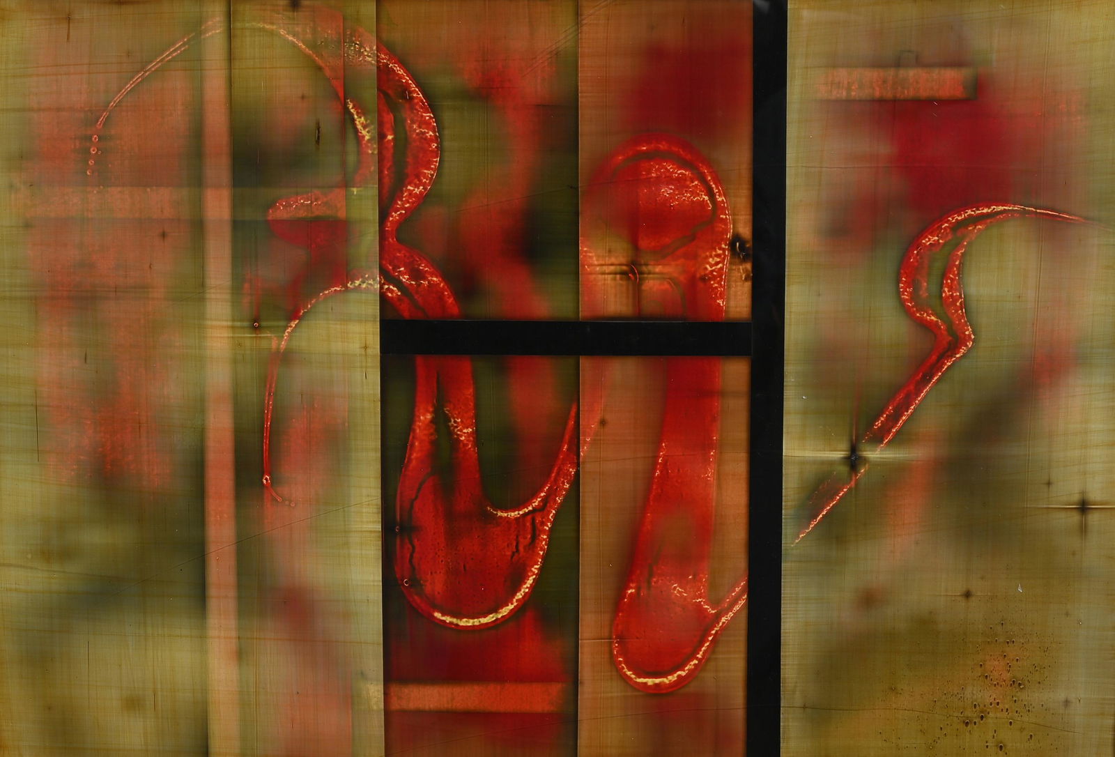 Michael Kessler (B. 1954) "Coppered Crimson" (1 of 4)