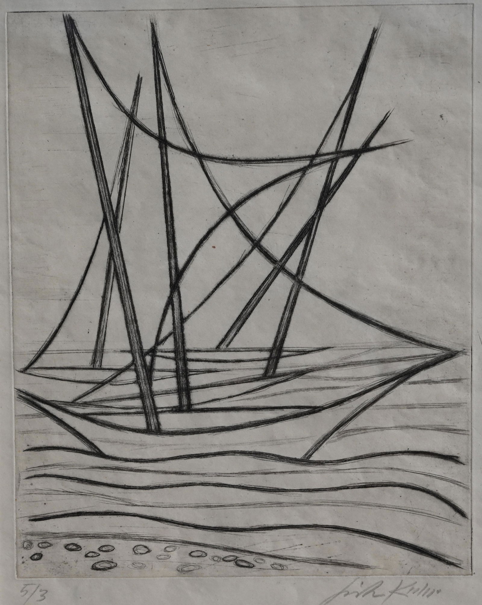 Fritz Kuhr (1899 - 1975) Etching (1 of 3)