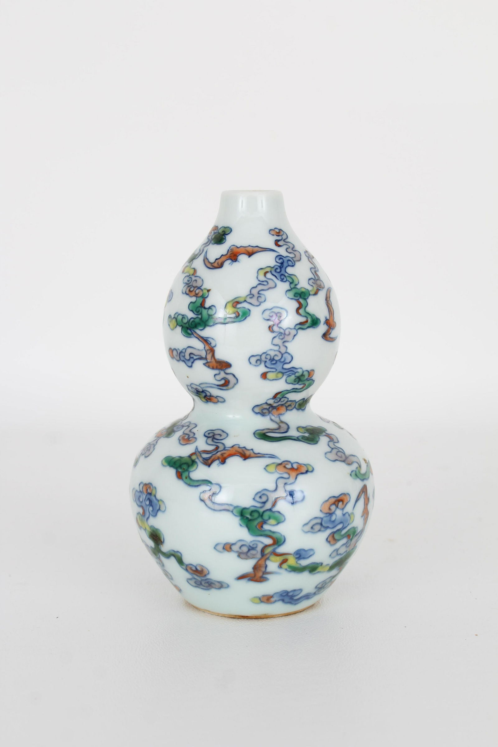 Chinese Doucai Double-Gourd Form Vase, Marked (1 of 4)