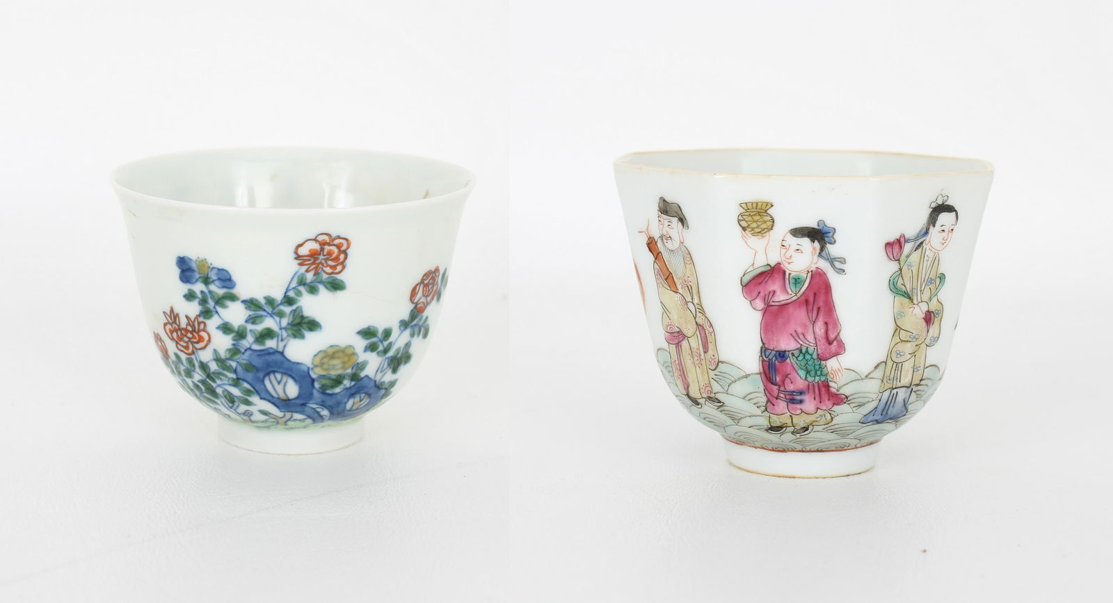 (2) Chinese 19th C. Porcelain Cups, Marked (1 of 10)
