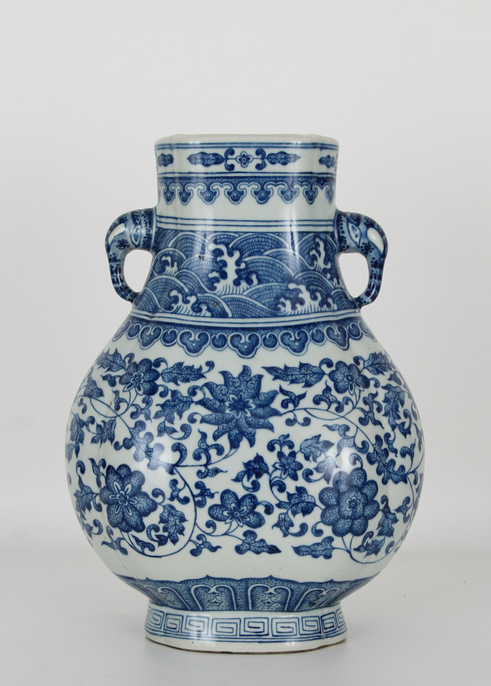 Chinese Blue & White Vase, Qianlong Mark (1 of 7)