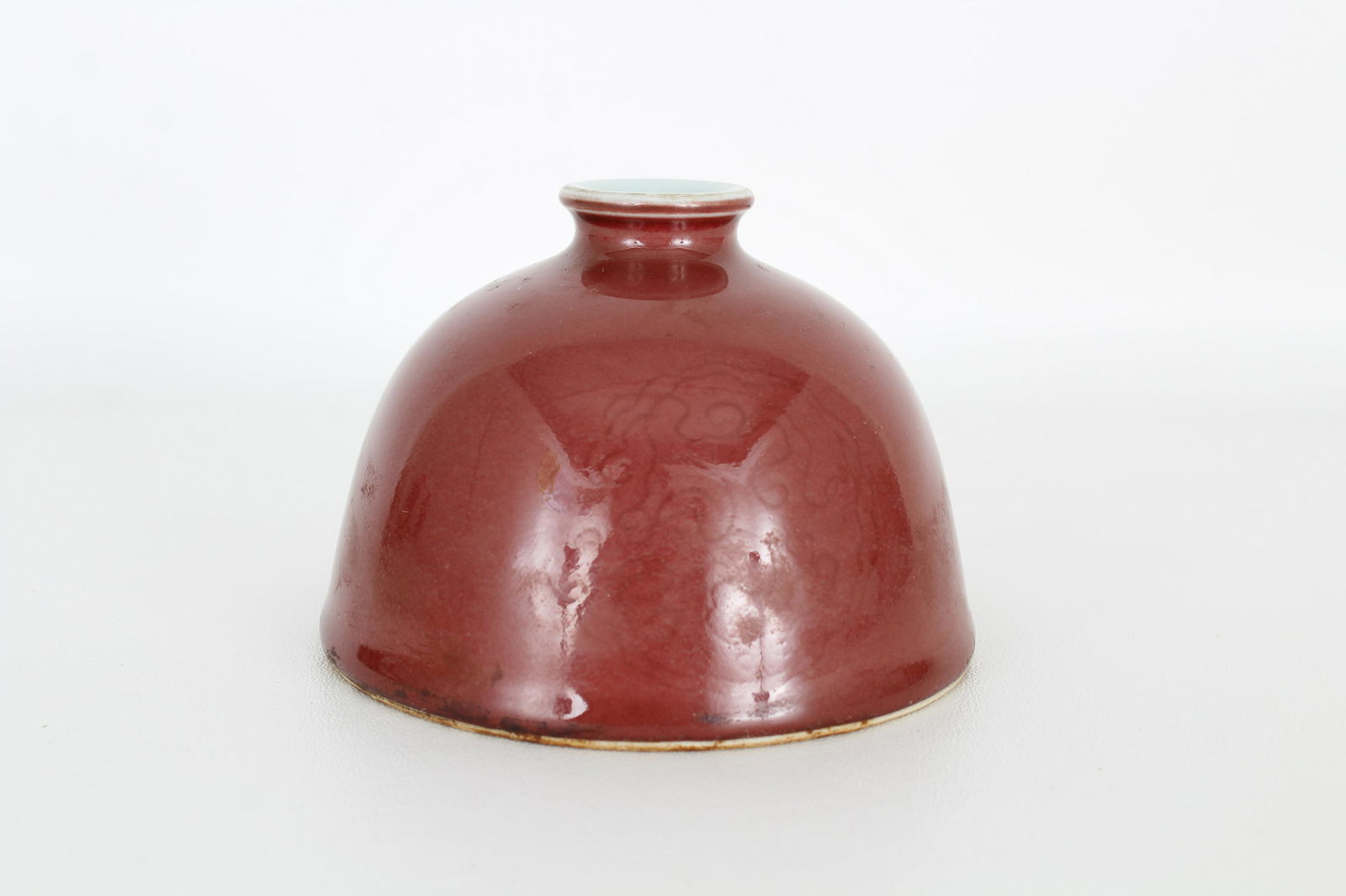 Chinese underglaze copper red water pot (1 of 6)