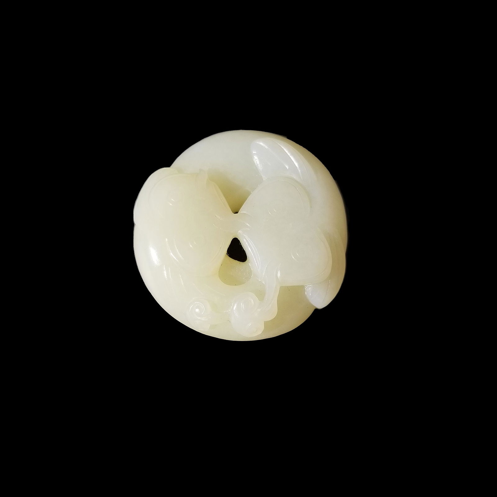 Chinese, Carved Pale Jade Animal Pendant (1 of 6)