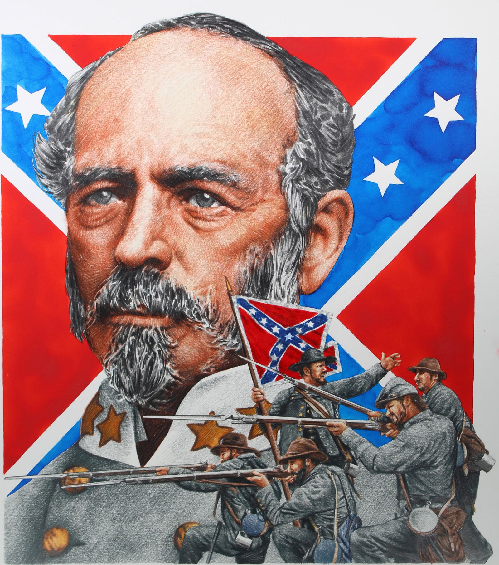 Chris Calle (B. 1961) "Joseph E. Johnston" (1 of 4)