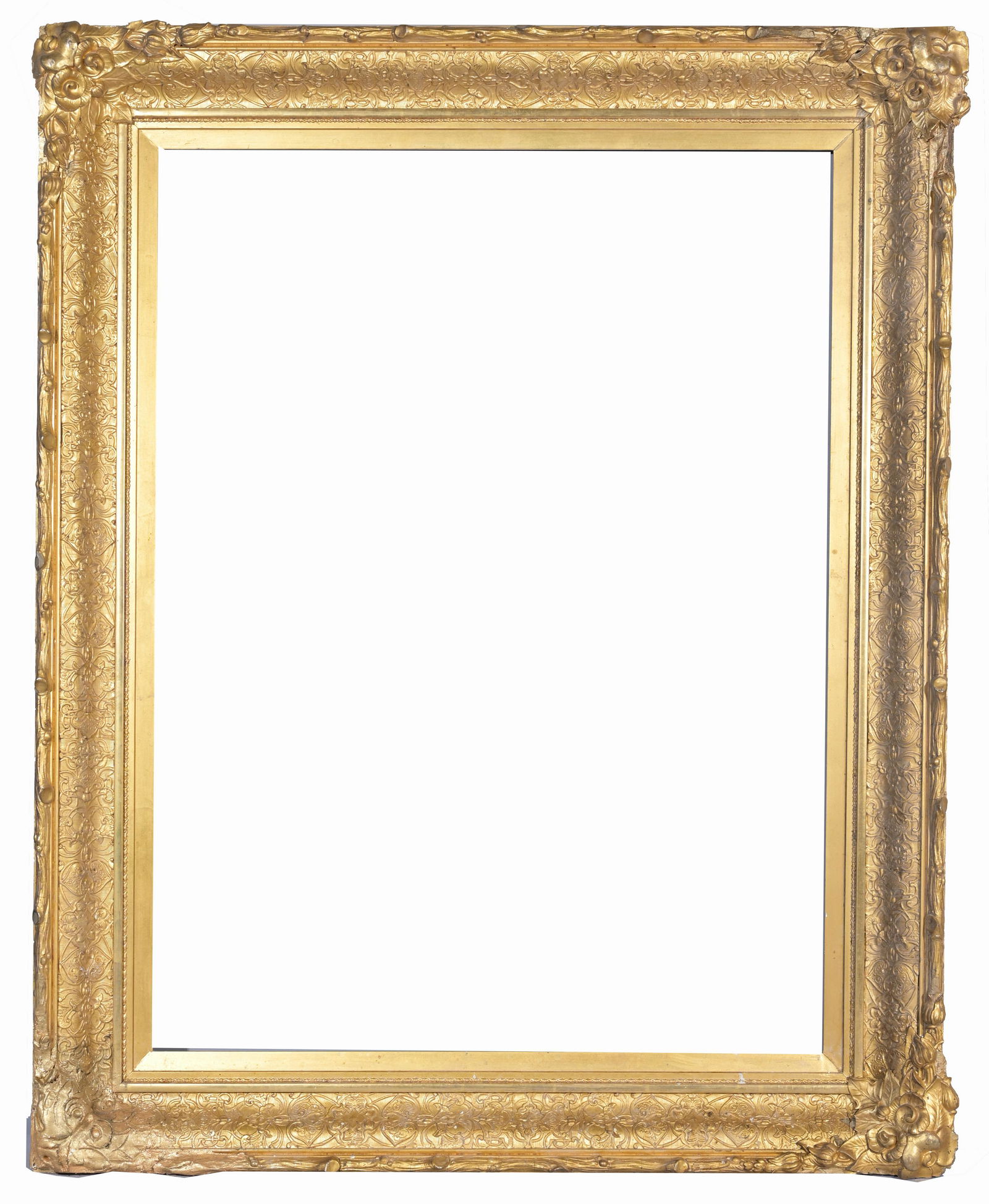 American 1850's Gilt Wood Frame- 32.5 x 24.5 (1 of 8)