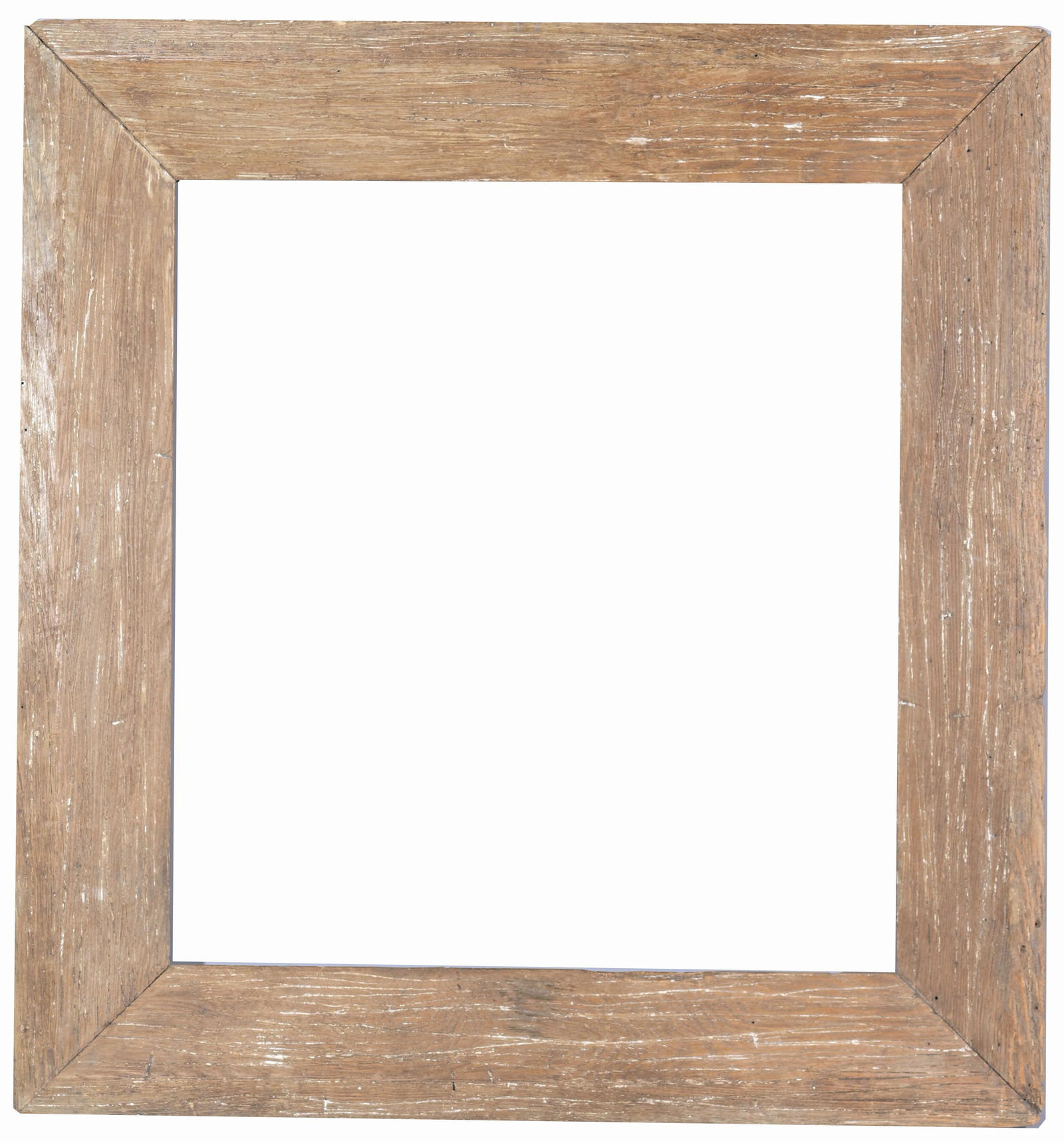 American Mid Century Frame - 26.75 x 24.75: American Mid Century Wood Frame. Rabbet Size: 26.75 x 24.75 in. Overall Framed Size: 36 x 33 in. (97-25) (307) Provenance: The historic period frame collection of Eli Wilner. The collection previously