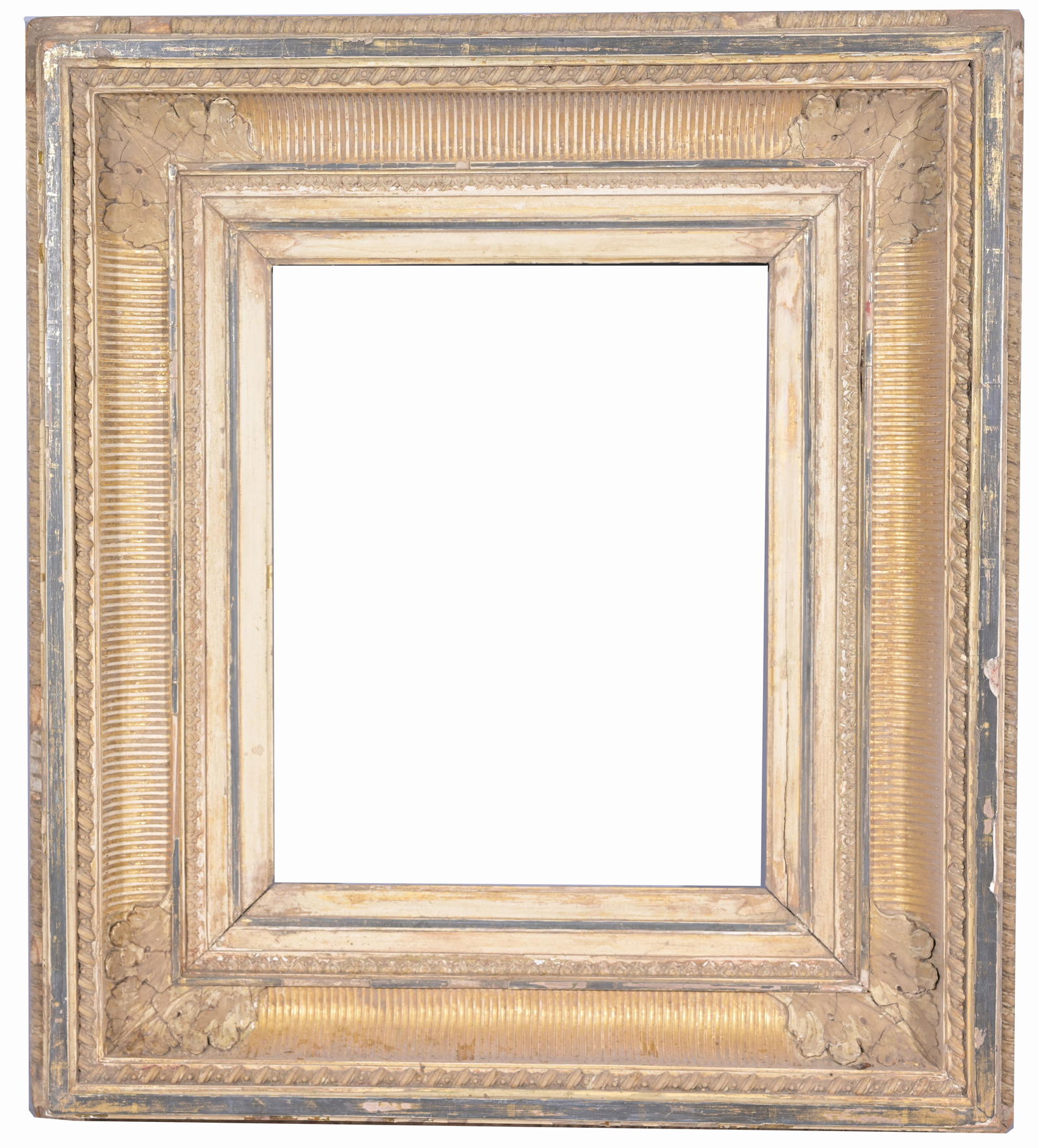 French 19th C. Gilt Wood Frame. - 16 x 13: French 19th C. Gilt Wood Frame. Rabbet Size: 16 x 13 in. Overall Framed Size: 28 x 25 in. (12-11) (321) Provenance: The historic period frame collection of Eli Wilner. The collection previously includ