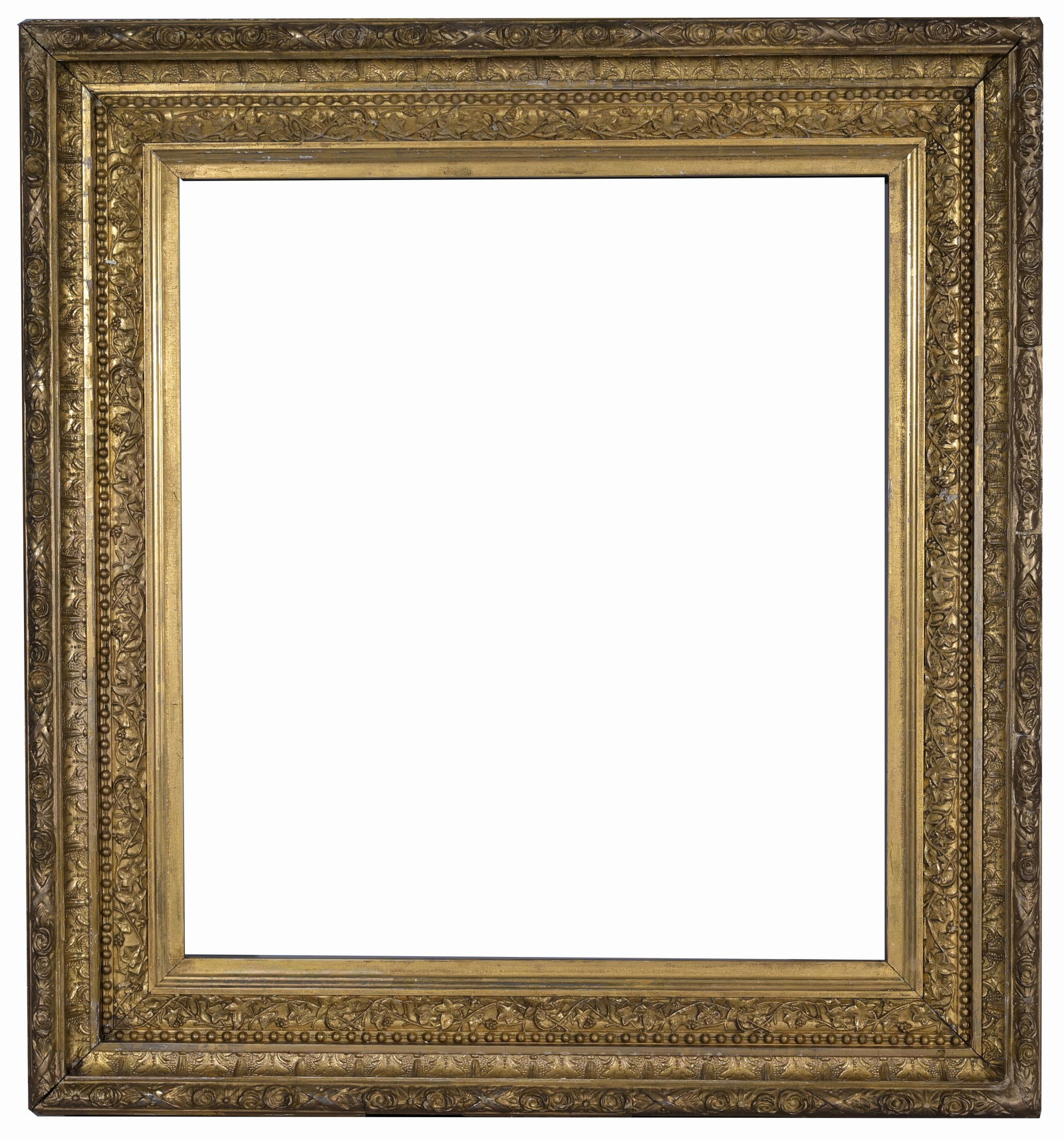 American 1880's - 20 1/8 x 18 1/8: American 1880's Frame. Rabbet Size: 20 1/8 x 18 1/8 in. Overall Framed Size: 27 x 23 in. (89-203) (300) Provenance: The historic period frame collection of Eli Wilner. The collection previously includ