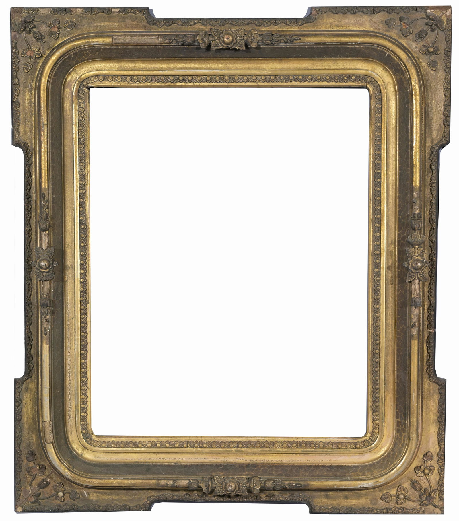 American 1850's - 20 1/8 x 16 1/8: American 1850 Rabbet Size: 20 1/8 x 16 1/8 in. Overall Framed Size: 29 x 24 in. (15-9) (309) Provenance: The historic period frame collection of Eli Wilner. The collection previously included frames a