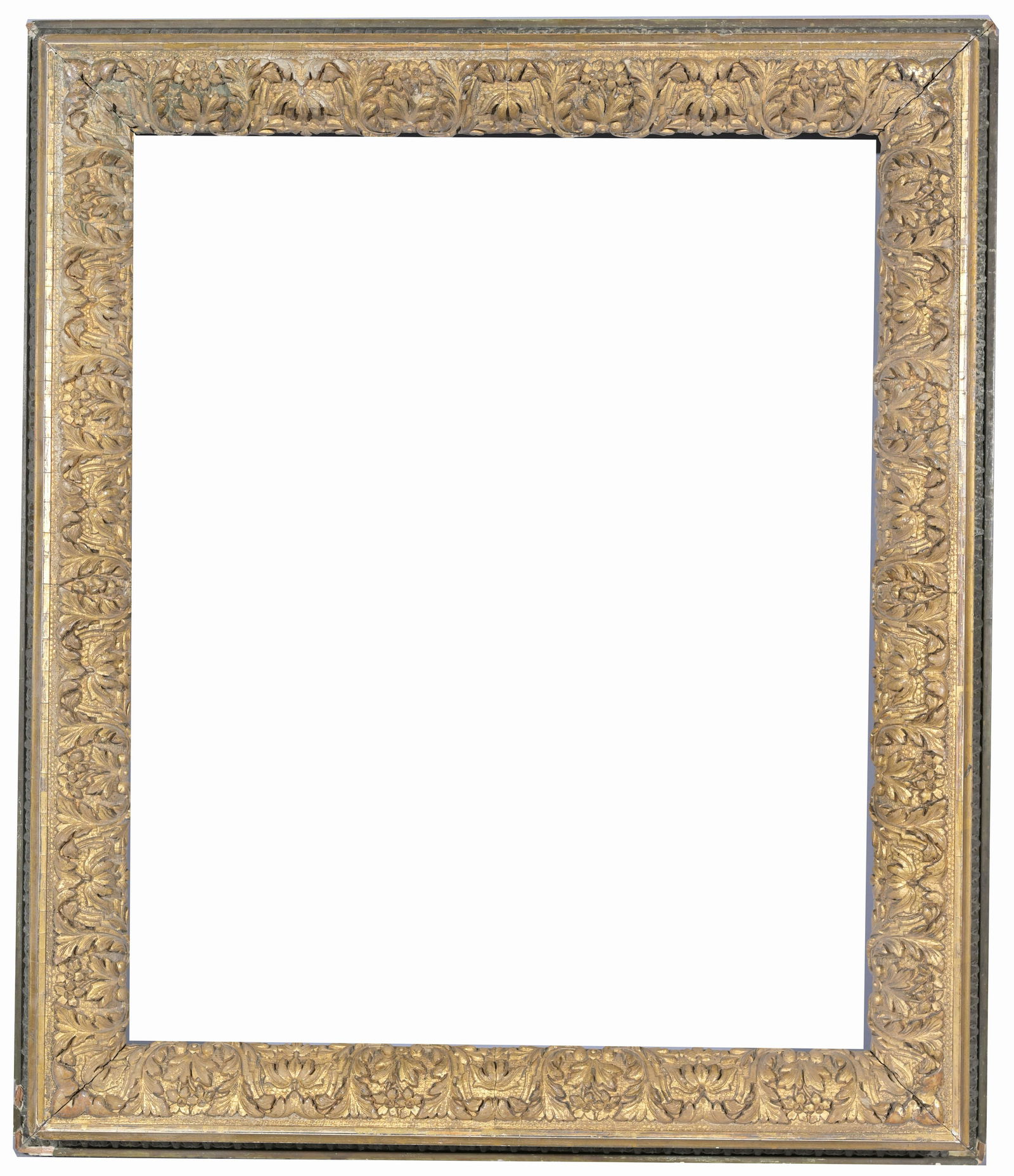 Antique Barbizon School Frame - 21 7/8 x 17 7/8: Antique Gilt/Wood Frame Rabbet Size: 21 7/8 x 17 7/8 in. Overall Framed Size: 27 x 23 in. (87-327) (315) Provenance: The historic period frame collection of Eli Wilner. The collection previously inclu
