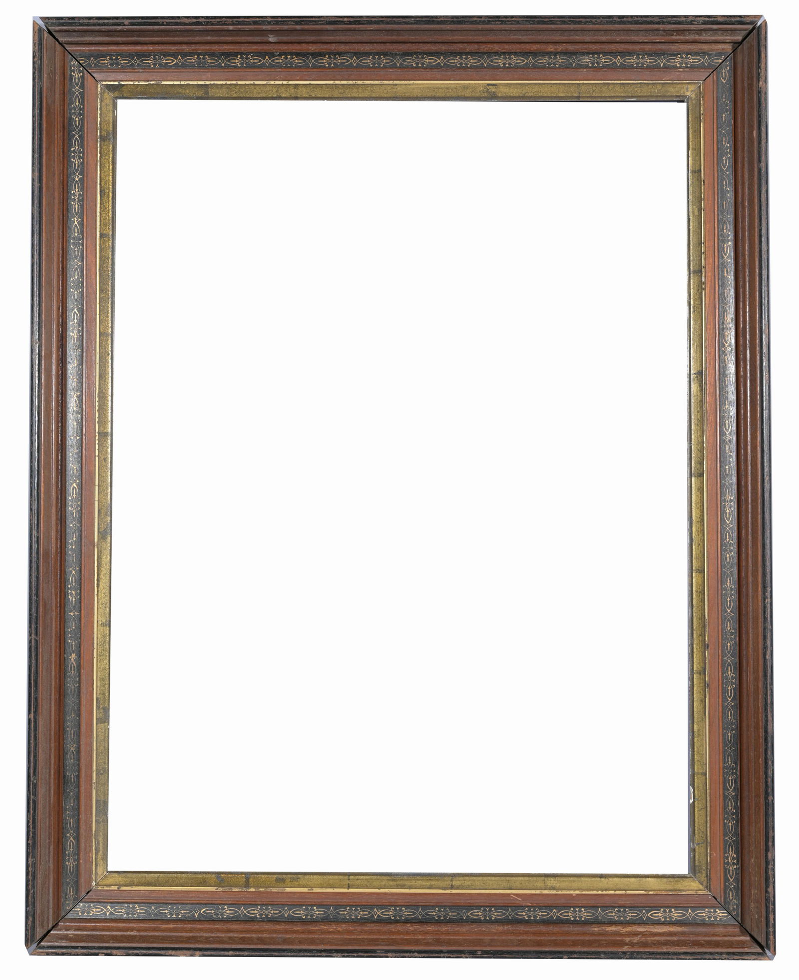 American 1870's - 28 x 21: American 1870 Rabbet Size: 28 x 21 in. Overall Framed Size: 33 x 26 in. (87-445) (318) Provenance: The historic period frame collection of Eli Wilner. The collection previously included frames adornin