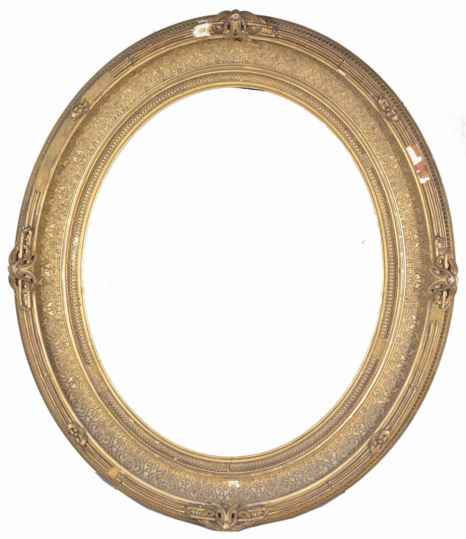 Antique Orientalist Oval Frame- 27.5 x 22 (1 of 9)