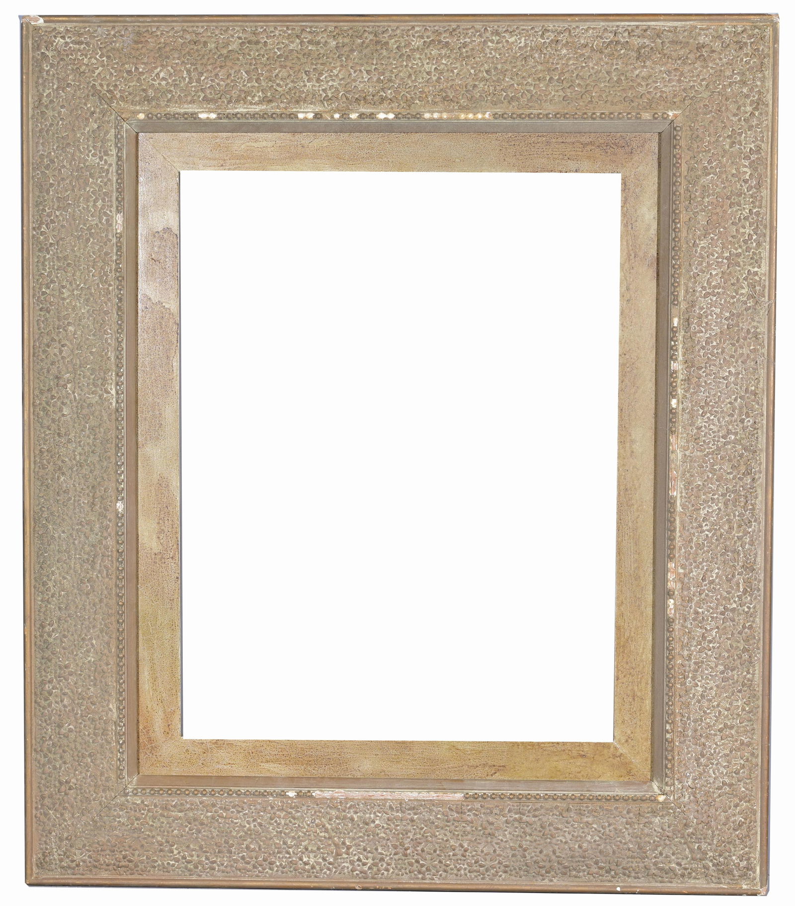 American 1880 - 23 x 18.75: American 1880. Multiple old gallery labels verso. Rabbet Size: 23 x 18.75 in. Overall Framed Size: 30 x 26 in. (19-2) (325) Provenance: The historic period frame collection of Eli Wilner. The collecti