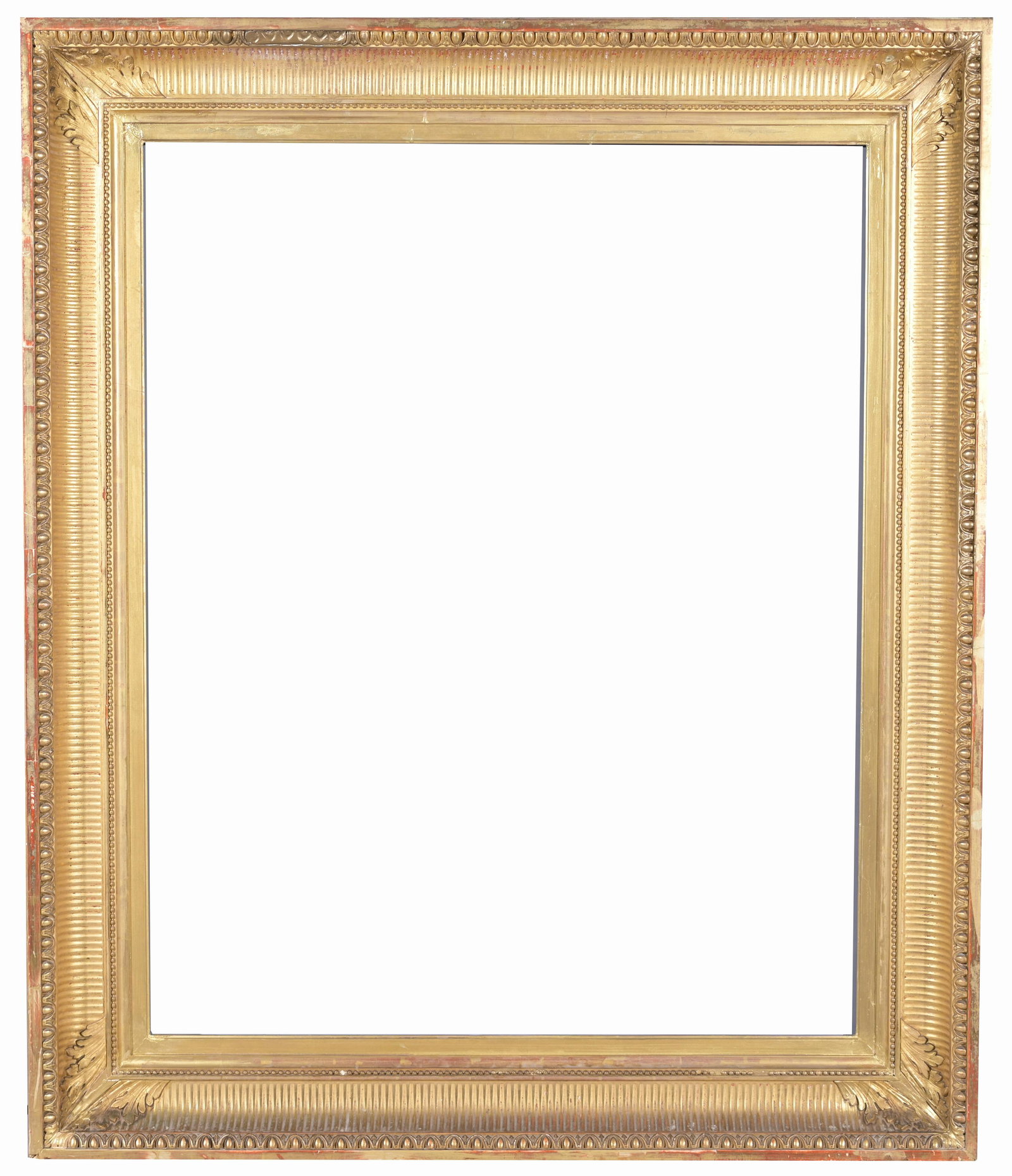 Large 19th C. Fluted Cove Frame - 40 x 32.5 (1 of 7)