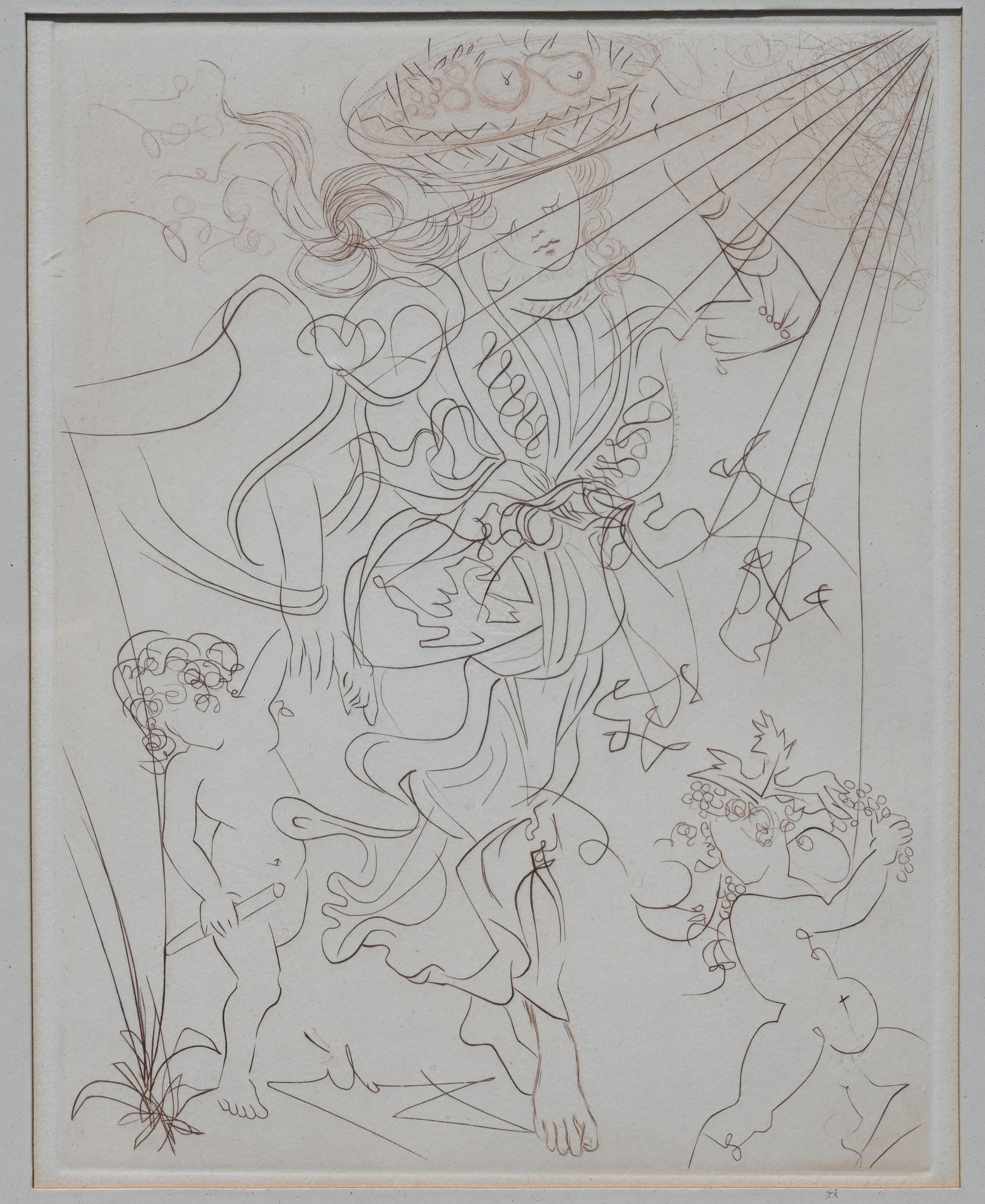 Salvador Dali "Autumn" Drypoint (1 of 4)