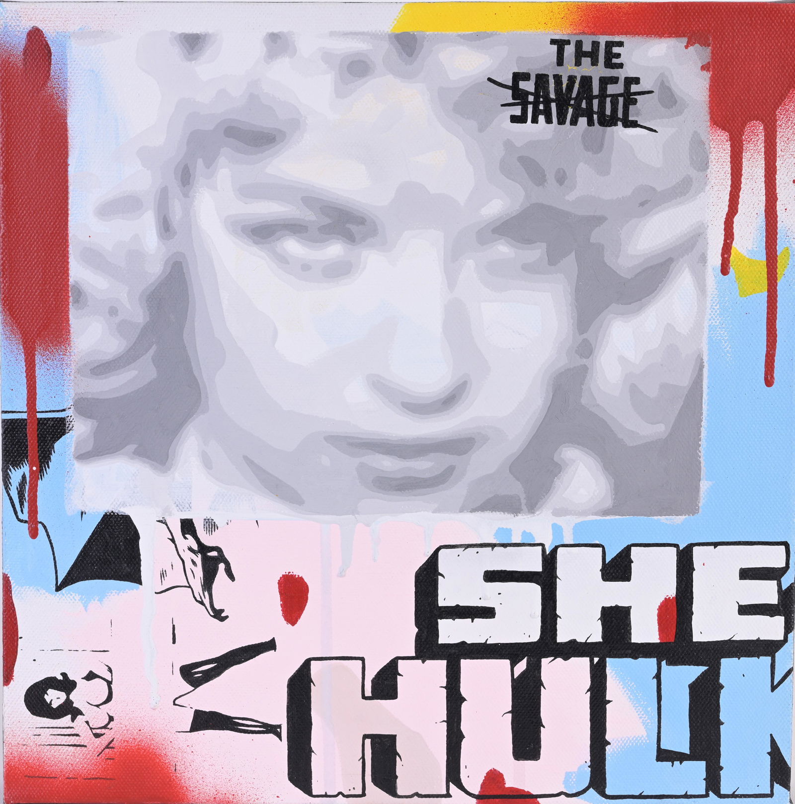 Ben Frost (b. 1975) "The Savage She Hulk" Acrylic (1 of 7)