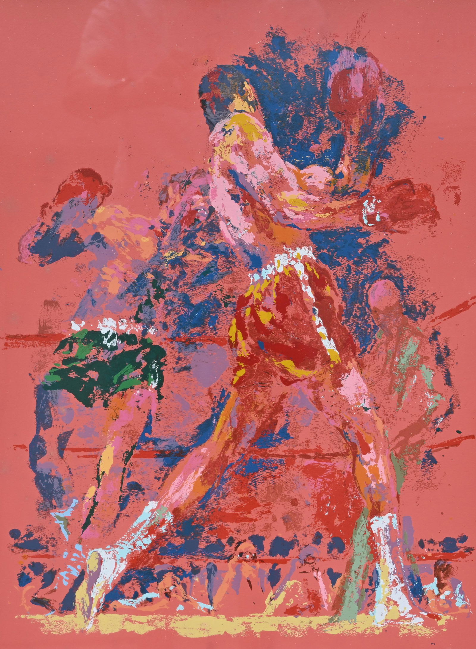 LeRoy Neiman (1921 - 2012) "Red Boxer" (1 of 4)