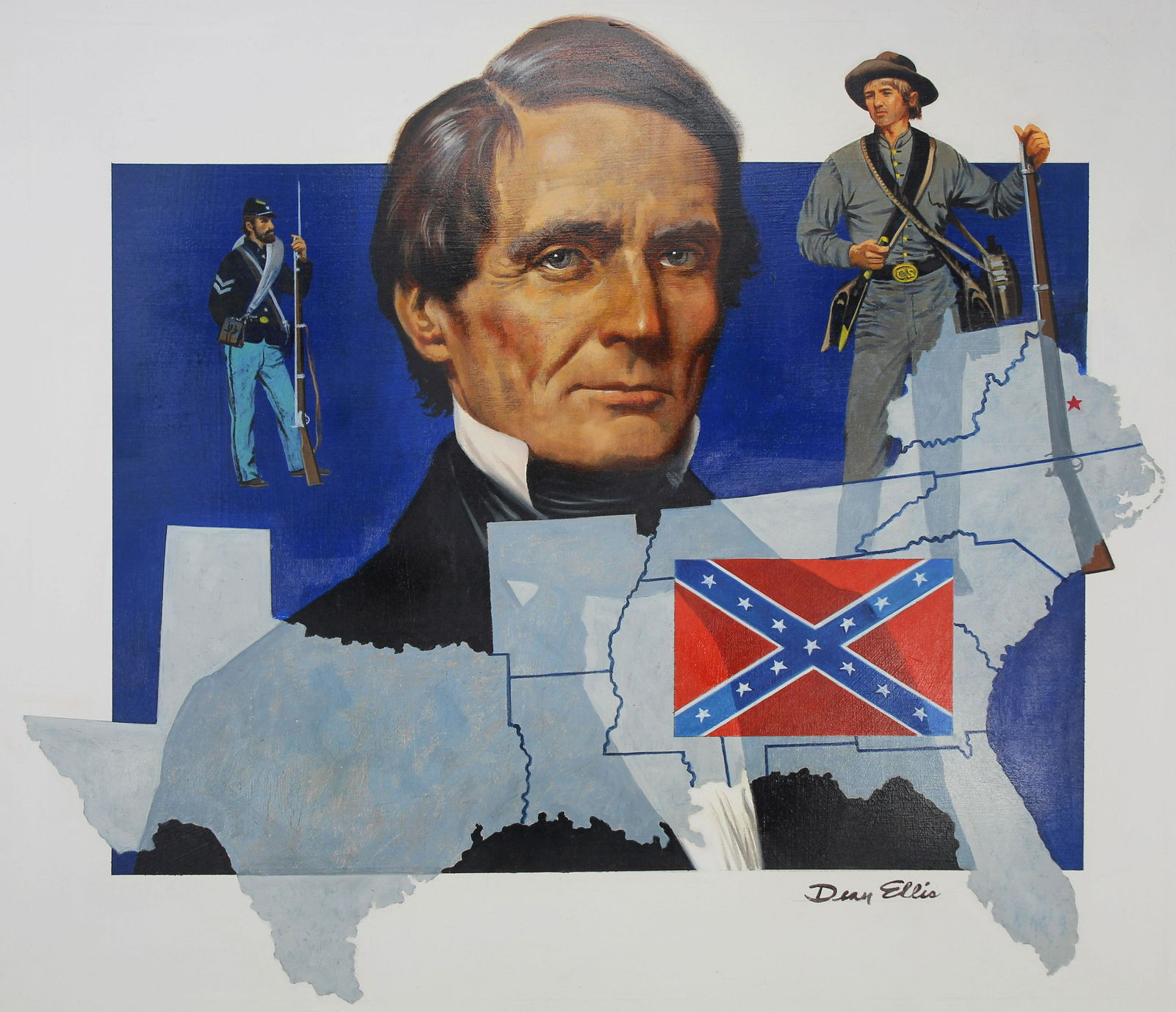 Dean Ellis (1920 - 2009) "Jefferson Davis" (1 of 4)
