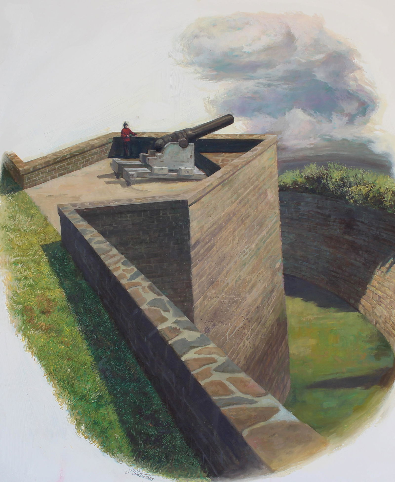 Shannon Stirnweis (B. 1931) "Fort #1 Point Levis" (1 of 4)